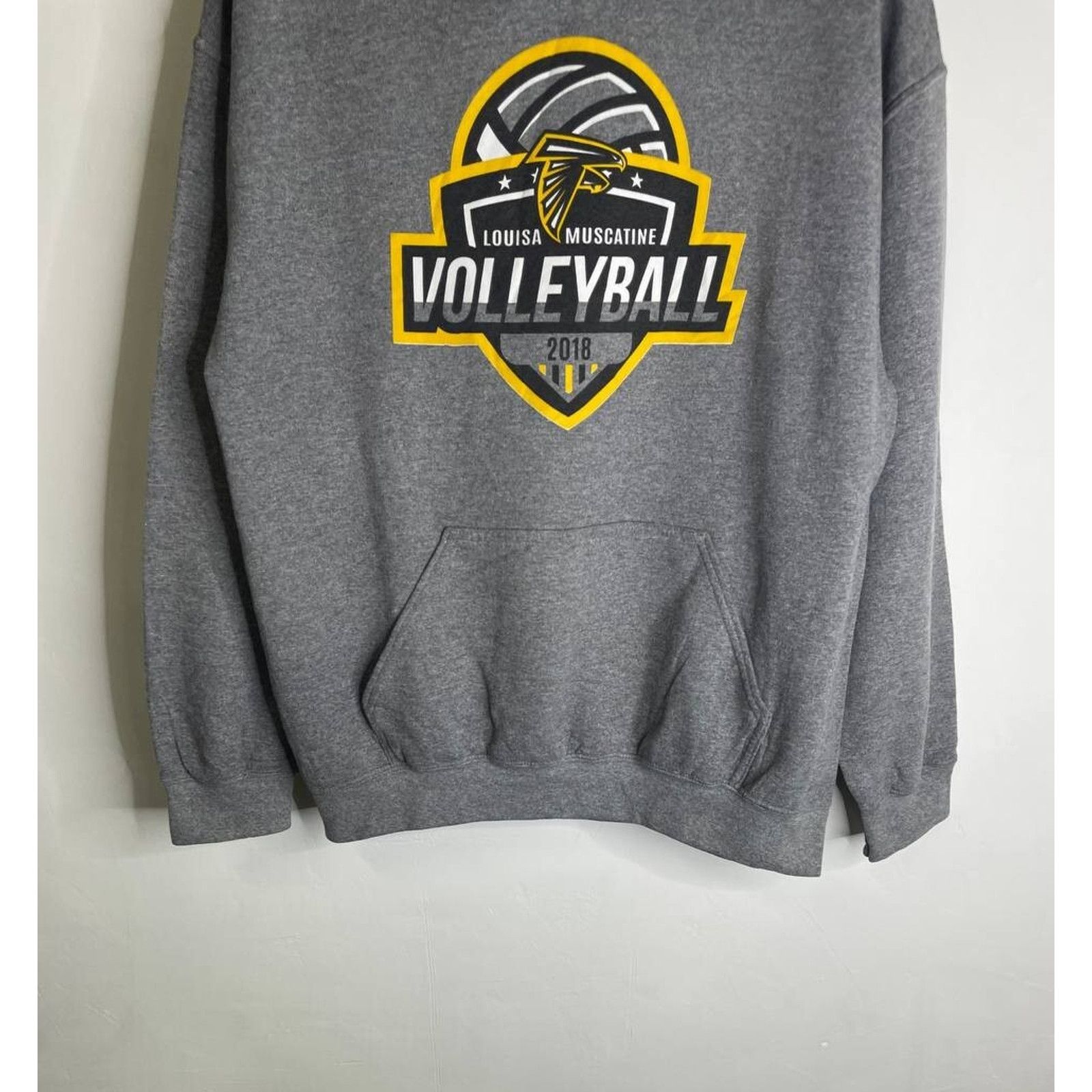 Vintage Vintage Gildan Louisa Muscatine Volleyball Hoodie Size L Size US L / EU 52-54 / 3 - 3 Thumbnail