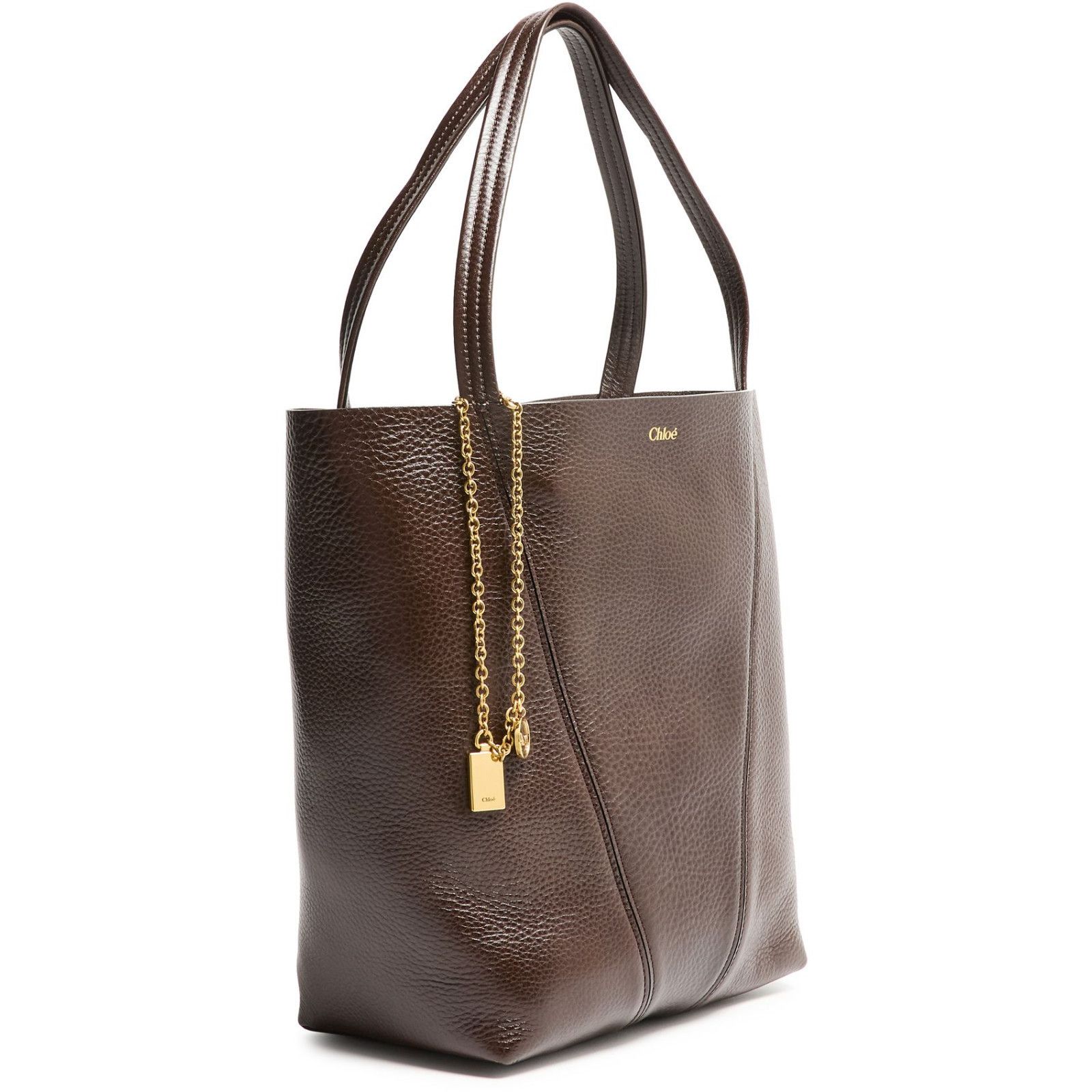 Chloe Chloe Medium Spin Kohl Brown Leather Tote Bag New & Authenti Size ONE SIZE - 2 Thumbnail