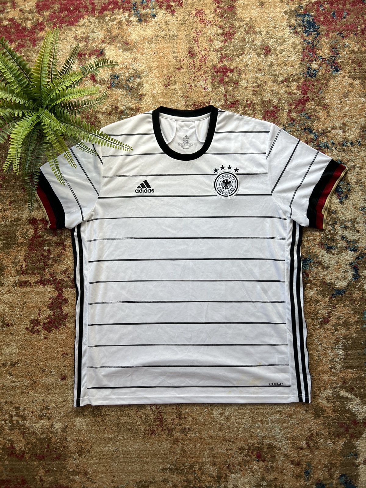 Adidas × Vintage ⚽️ 90’s ADIDAS RETRO AEROREADY GERMANY FOOTBALL Y2K TEE Size US XL / EU 56 / 4 - 1 Thumbnail