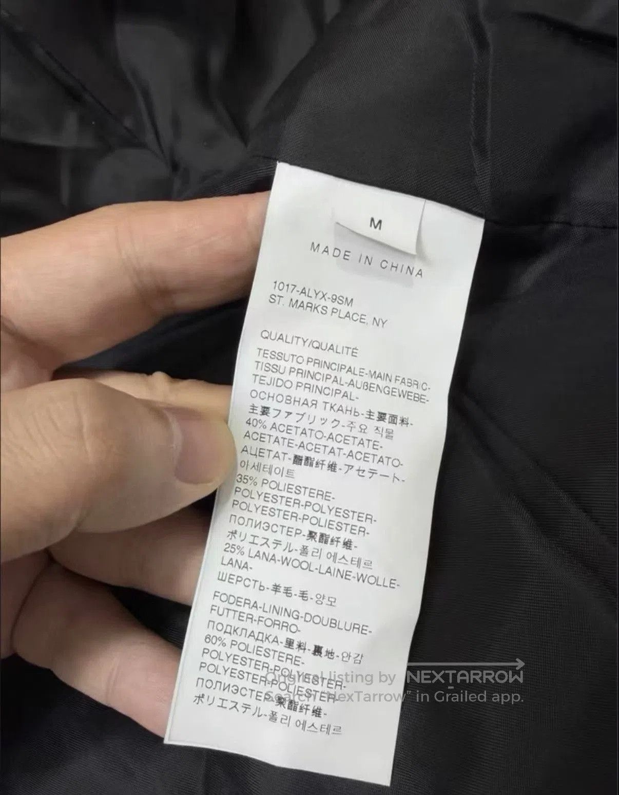 1017 ALYX 9SM White Long Sherpa Coat . Size US M / EU 48-50 / 2 - 7 Thumbnail