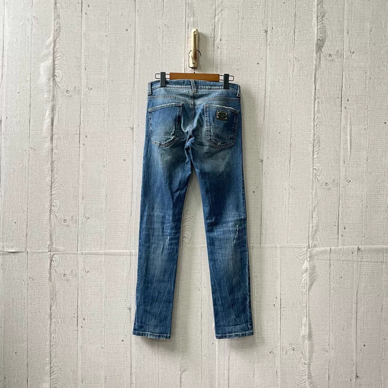 Dolce & Gabbana Dolce & Gabbana Blue Washed Distressed Jeans Size US 28 / EU 44 - 2 Thumbnail