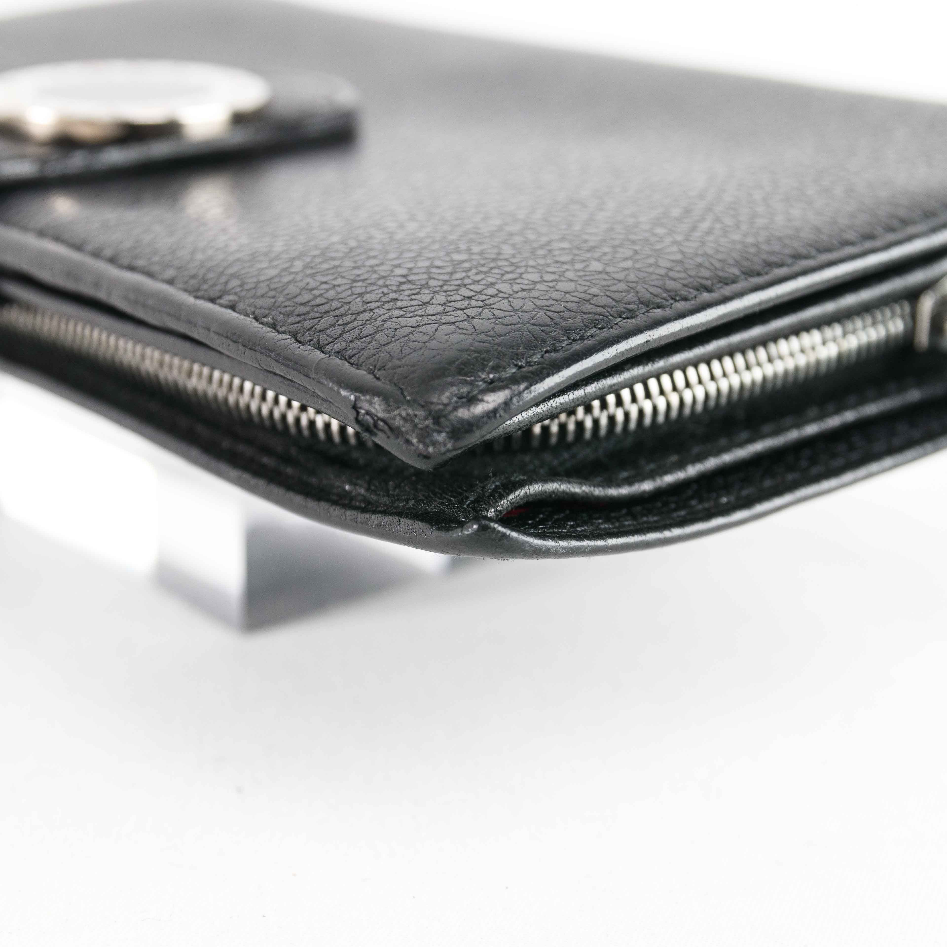Bvlgari BVLGARI Black Leather Bi-fold Continental Wallet Size ONE SIZE - 12 Thumbnail