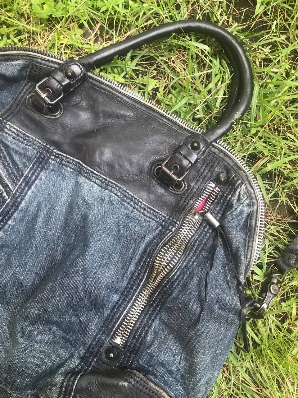 Diesel Diesel Denim Double Zipper Bag Size ONE SIZE - 10 Thumbnail