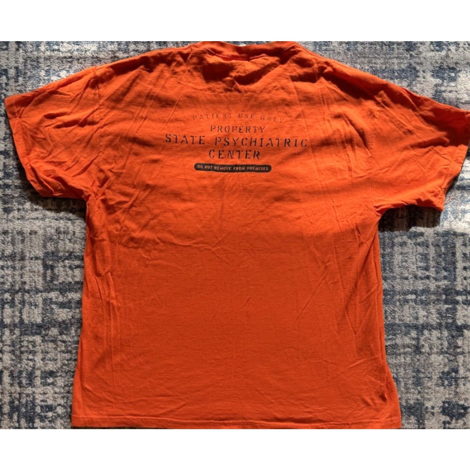 Delta VINTAGE Delta Sh*t Faced Drunk Rehab T Shirt XL State Psychiatric Center 90s 2C Funny Graphic Print Crew Neck Short Sleeve Men Logo Orange Cotton Size US XL / EU 56 / 4 - 3 Thumbnail