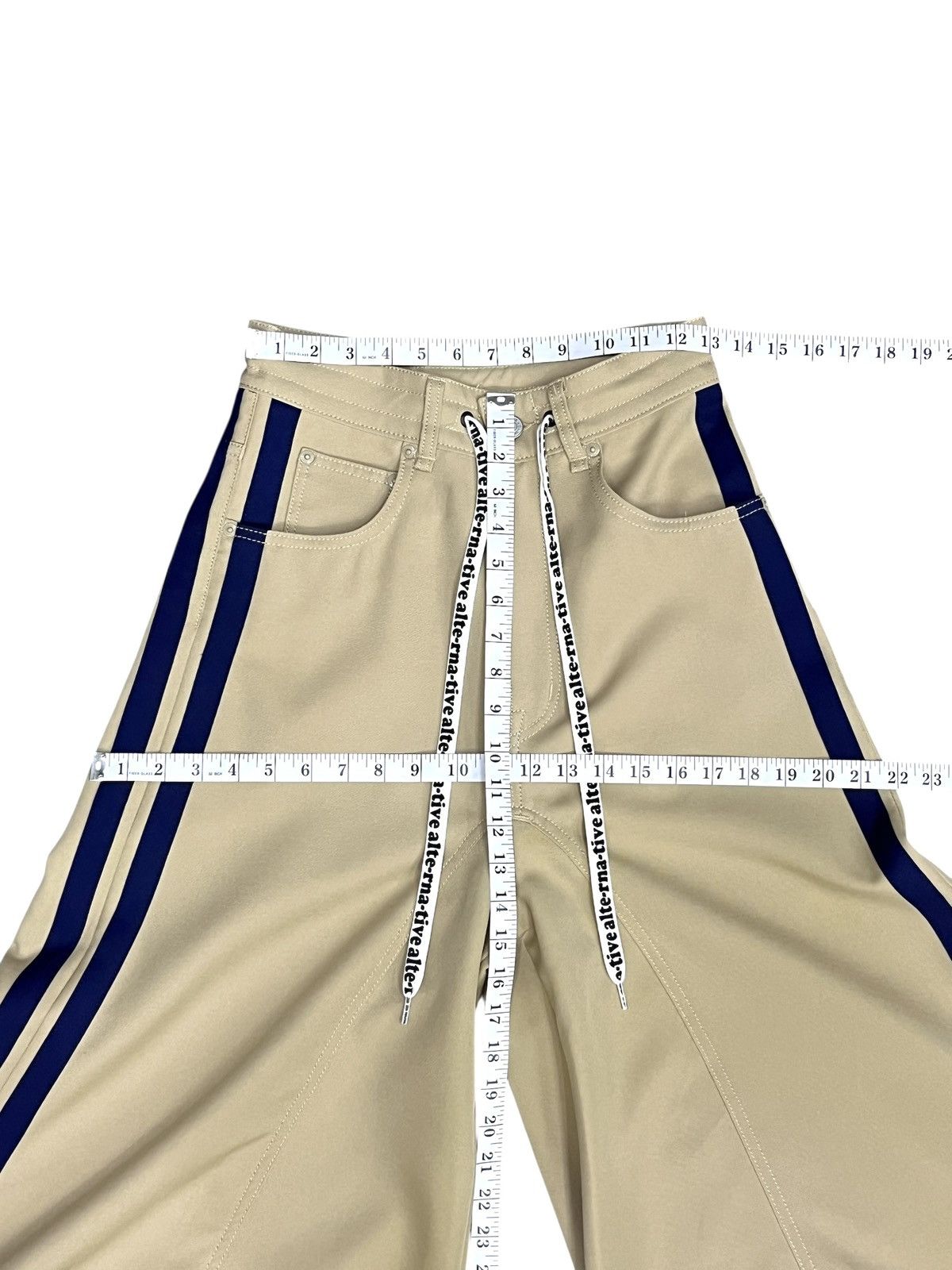 Alternative Apparel RNA Alternative Hakama Wide Flare Stripe Avant Garde Pants Size US 26 / EU 42 - 13 Thumbnail