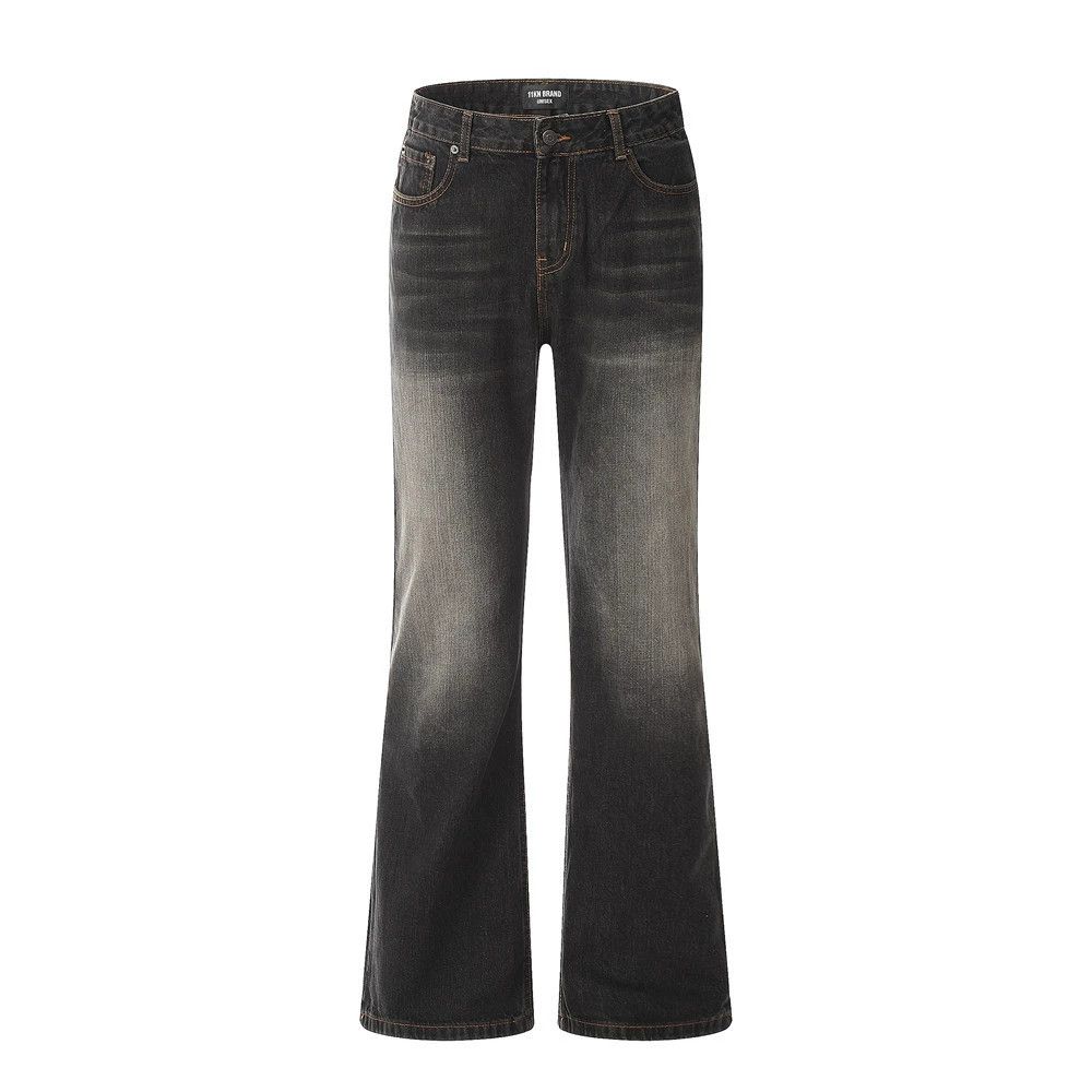 Vintage Men's hippie loose wide-leg washed bootcut jeans Size US 34 / EU 50 - 1 Thumbnail