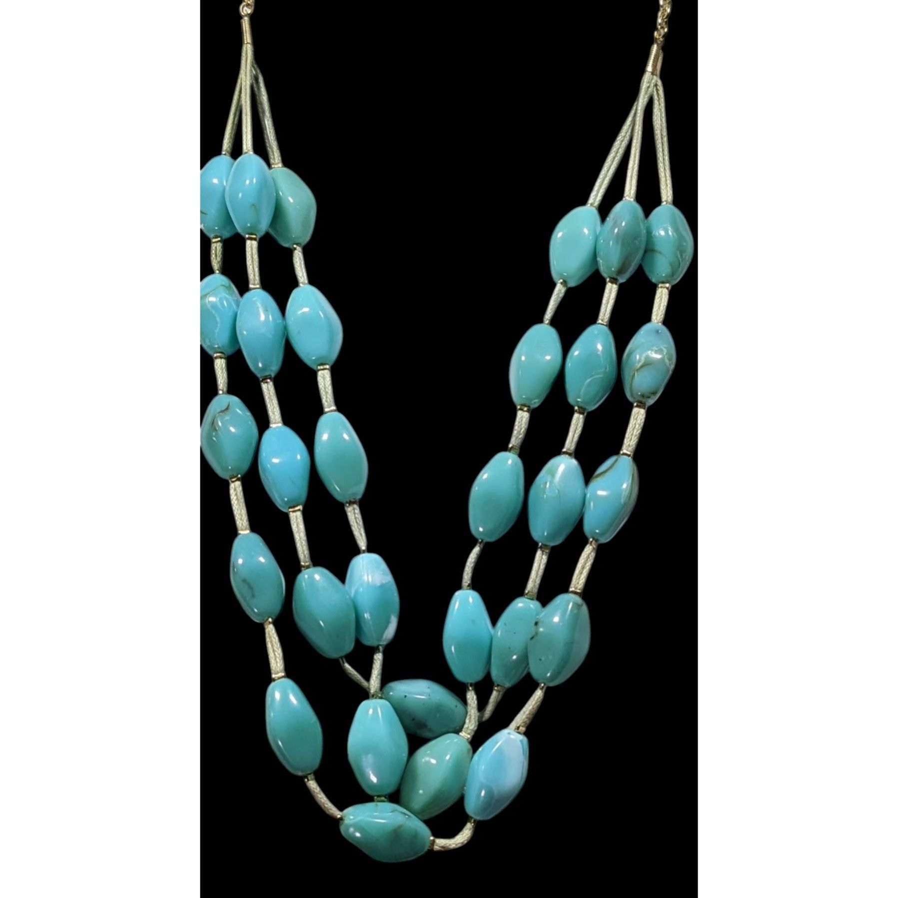 Other Bohemian Faux Turquoise Beaded Layered Necklace Size ONE SIZE - 4 Thumbnail