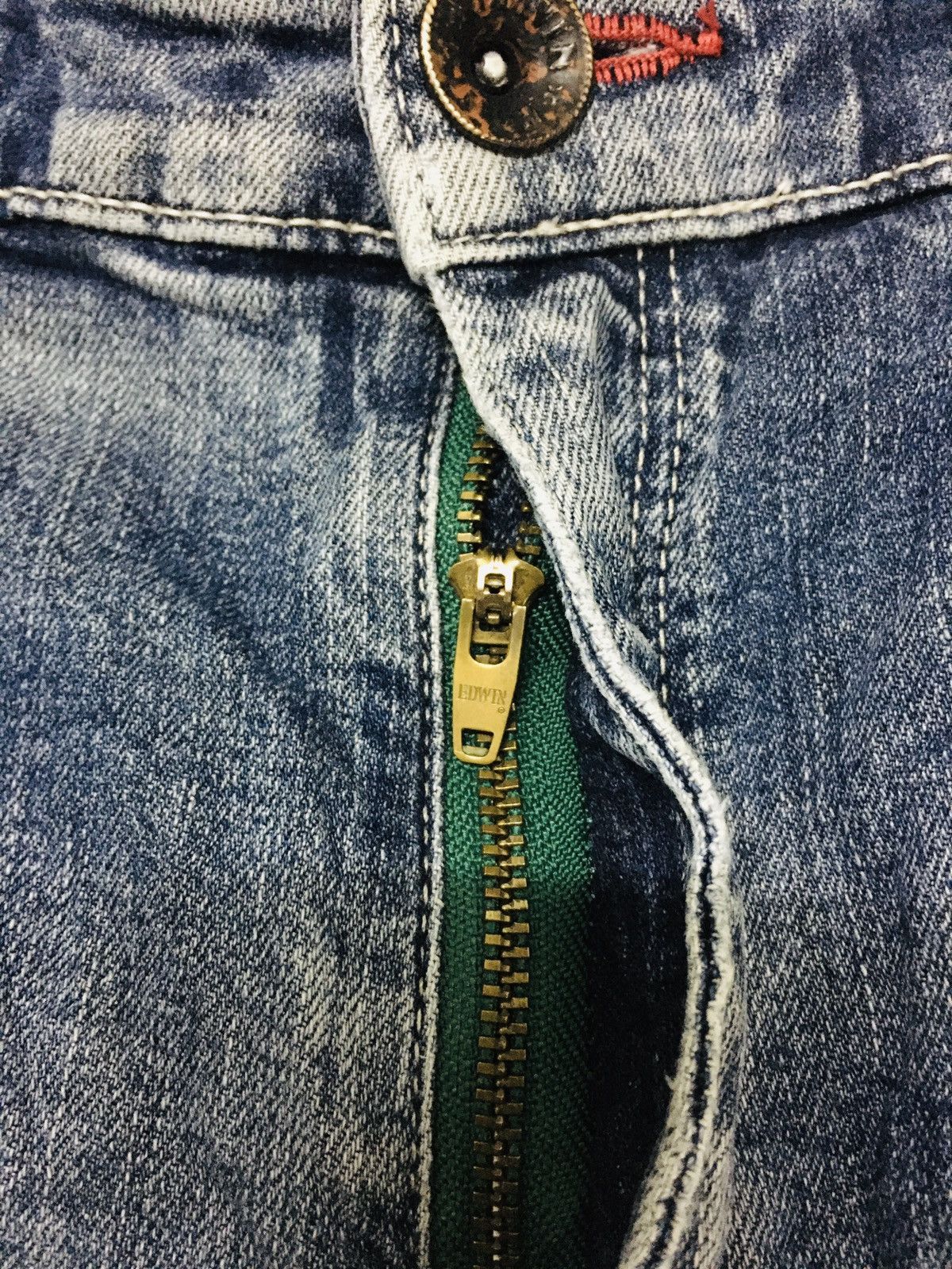 Edwin × Japanese Brand Edwin Blue Trip Jeans (17) Size US 35 - 8 Thumbnail