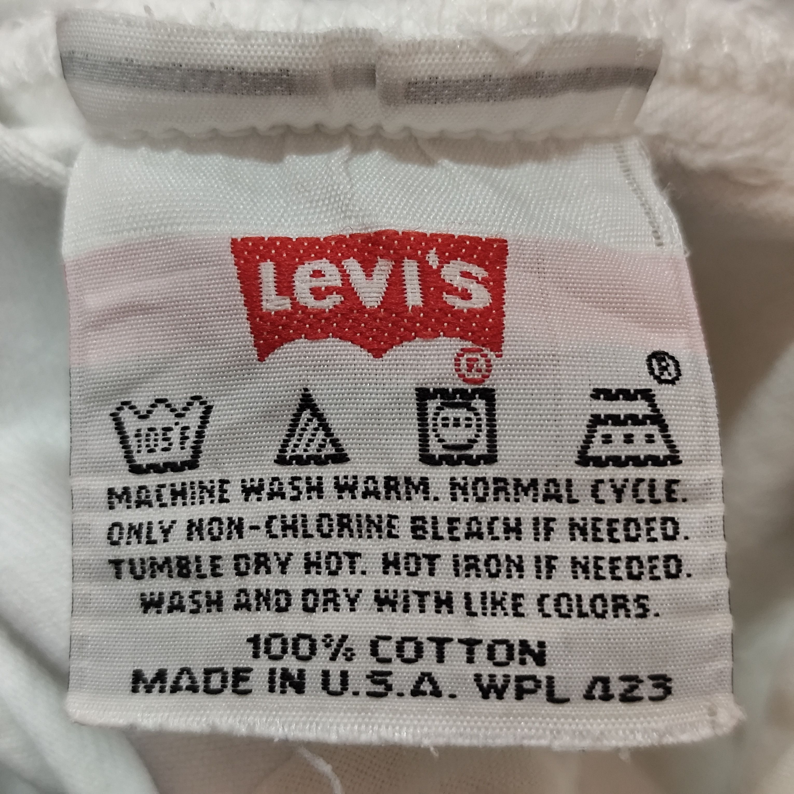 Levi's × Vintage 🇺🇸VINTAGE LEVIS 501 WHITE JEANS MADE IN USA Size US 38 / EU 54 - 17 Thumbnail