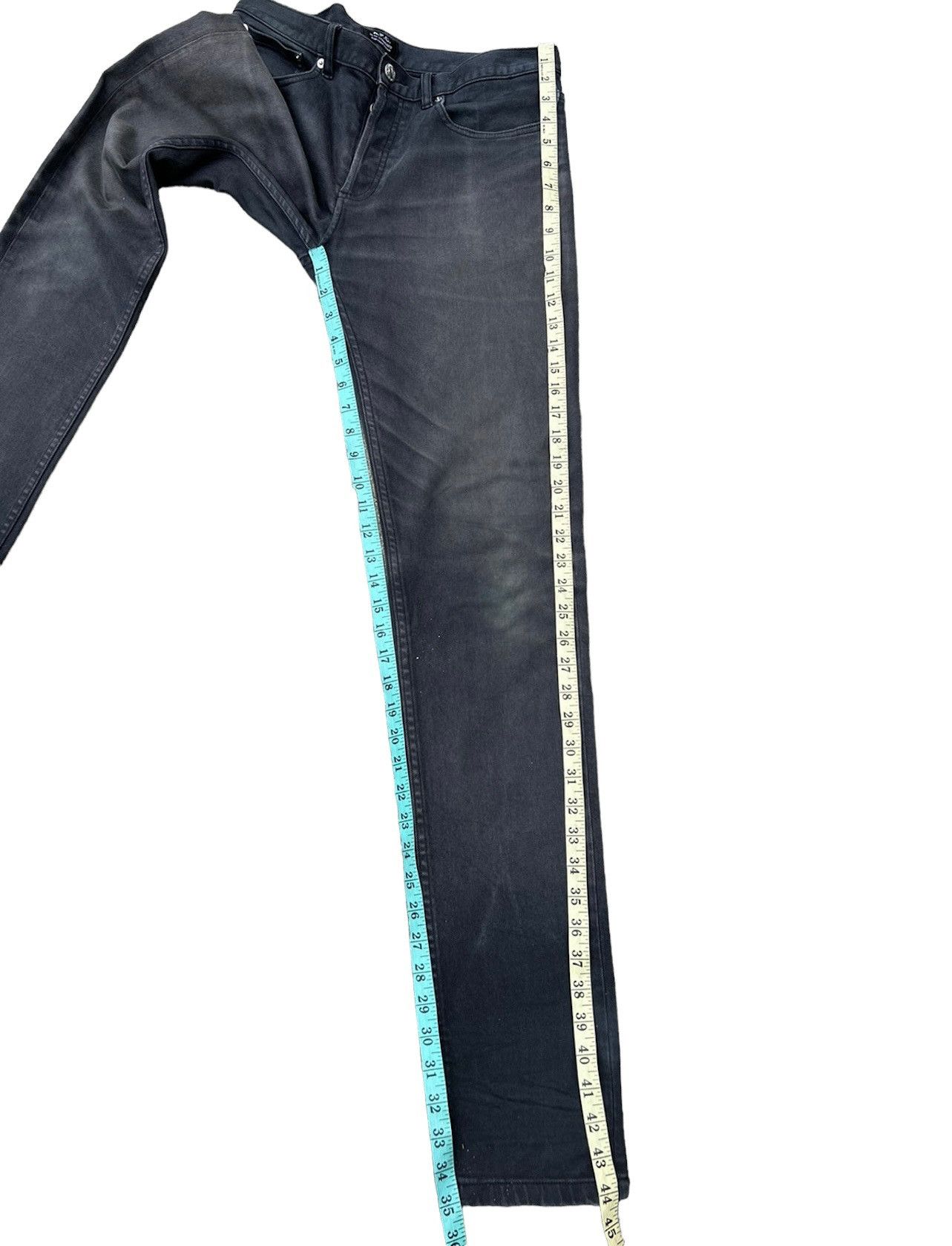 A.P.C. Vintage A.P.C. Petit Standard Sun Fade Black Denim Jeans Size US 30 / EU 46 - 5 Thumbnail