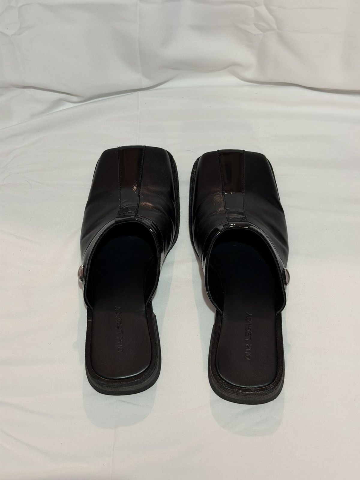 Our Legacy Our Legacy Blunt Mule Top Dyed Black Leather size 40 Size US 7 / EU 40 - 2 Thumbnail