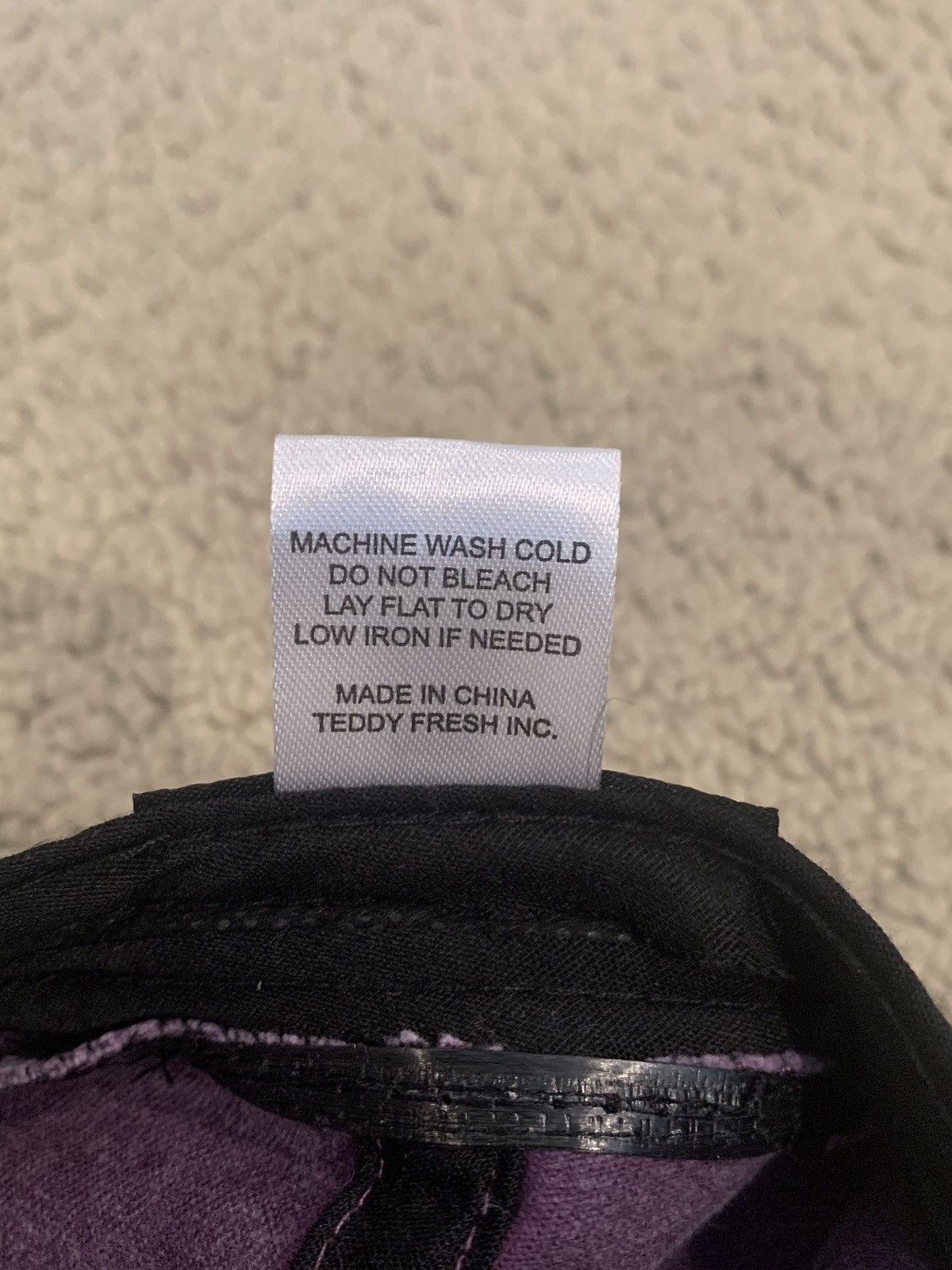 Teddy Fresh Teddy Fresh Purple and Black Bear Dad Hat Size ONE SIZE - 4 Thumbnail