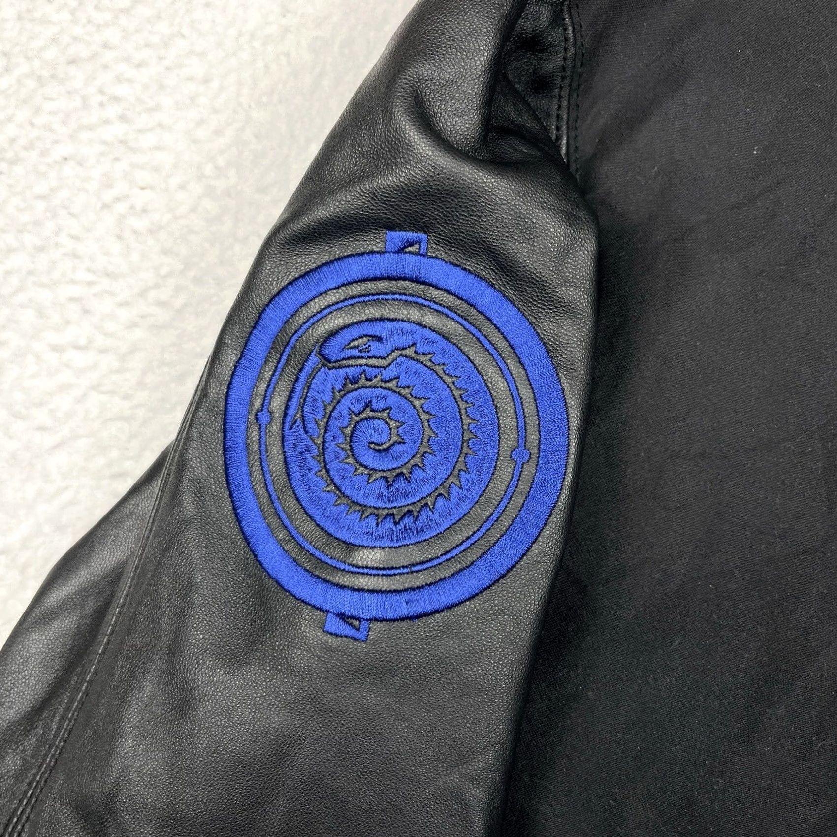 Jordan Brand VINTAGE Jordan Varsity Jacket XLT Black Chinese Year Of The Snake Air 6th Sense Size US XL / EU 56 / 4 - 2 Thumbnail