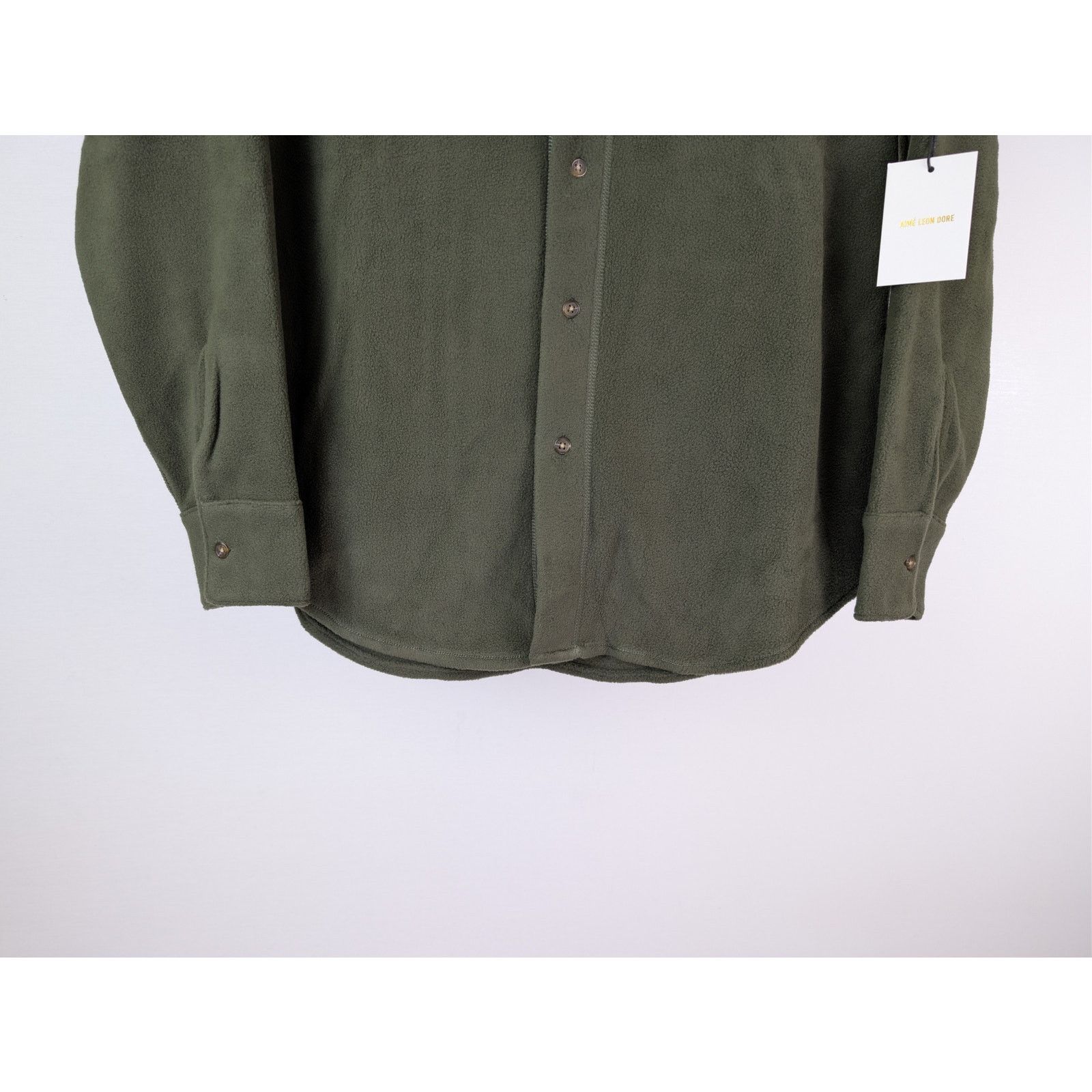 Aime Leon Dore o1rshd1 Fleece Shirt Button up shirt in Green Deep Depths Size US S / EU 44-46 / 1 - 4 Thumbnail