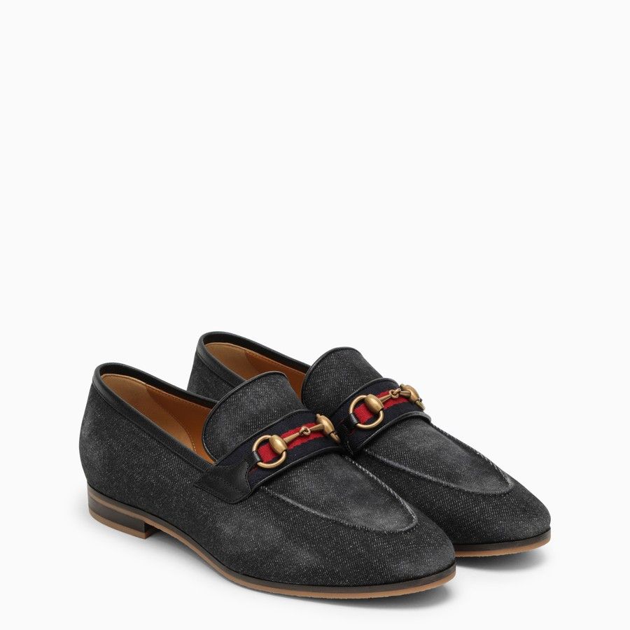 image of Gucci O1D2Blof0424 Loafers In Black, Men's (Size 12)