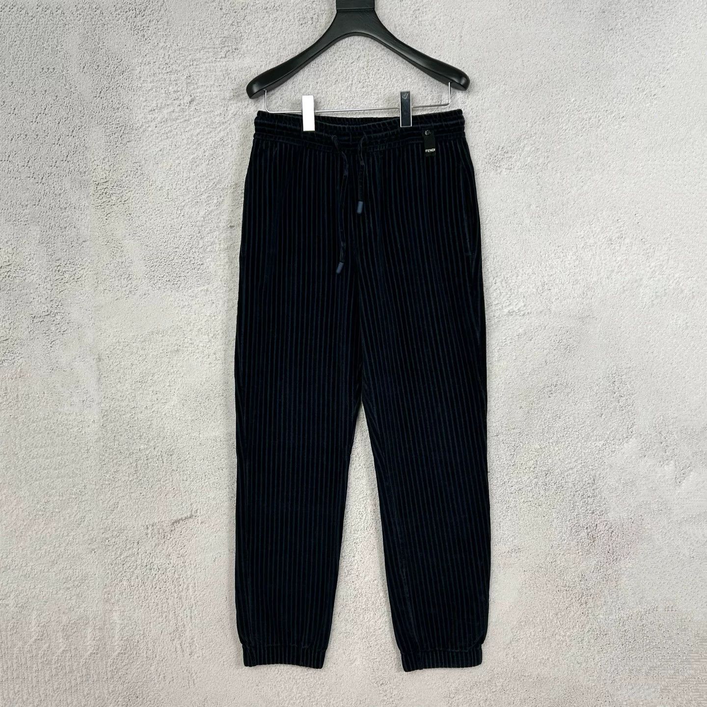 Fendi Fendi Blue-Black Corduroy Sweatpants Size US 28 / EU 44 - 1 Thumbnail