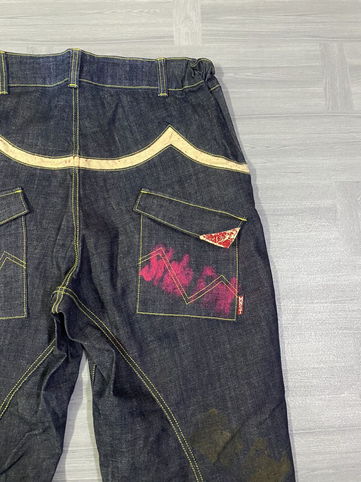 Japanese Brand Rare Monsteat by Momotaro Baggy Denim Jeans Size US 36 / EU 52 - 18 Thumbnail