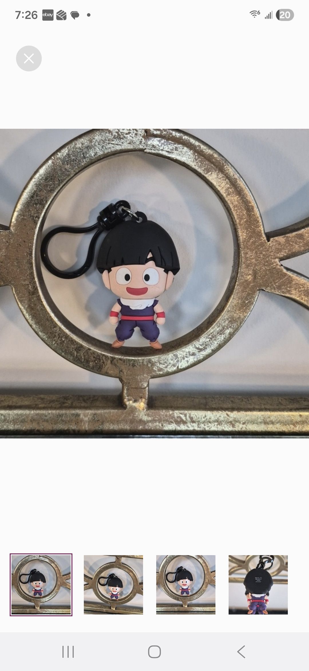 Other Dragon Ball Z Gohan 3D Figural Bag Clip Monogram Size ONE SIZE - 4 Thumbnail