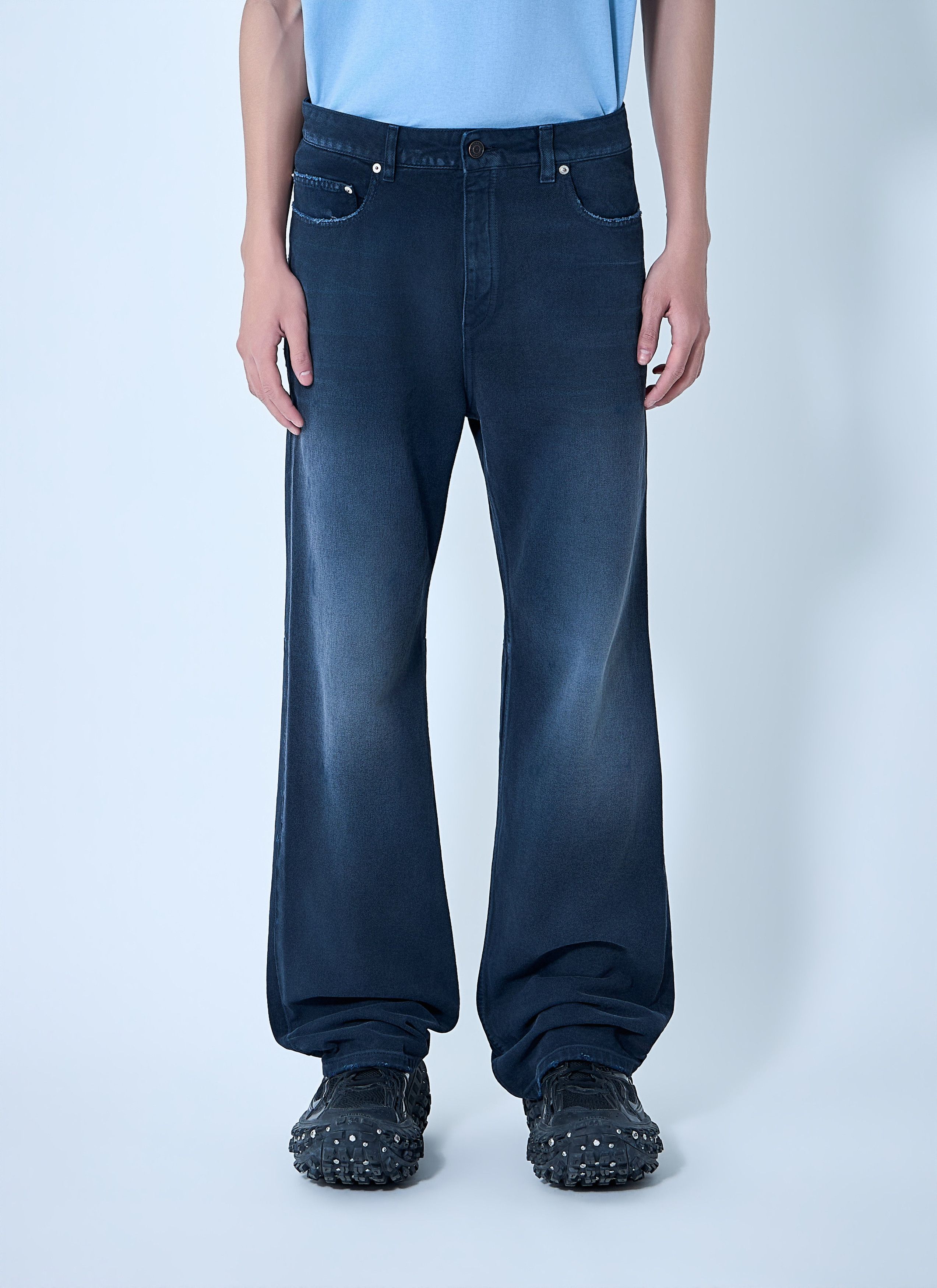 Balenciaga Curved Knee Pants Size US 34 / EU 50 - 1 Thumbnail