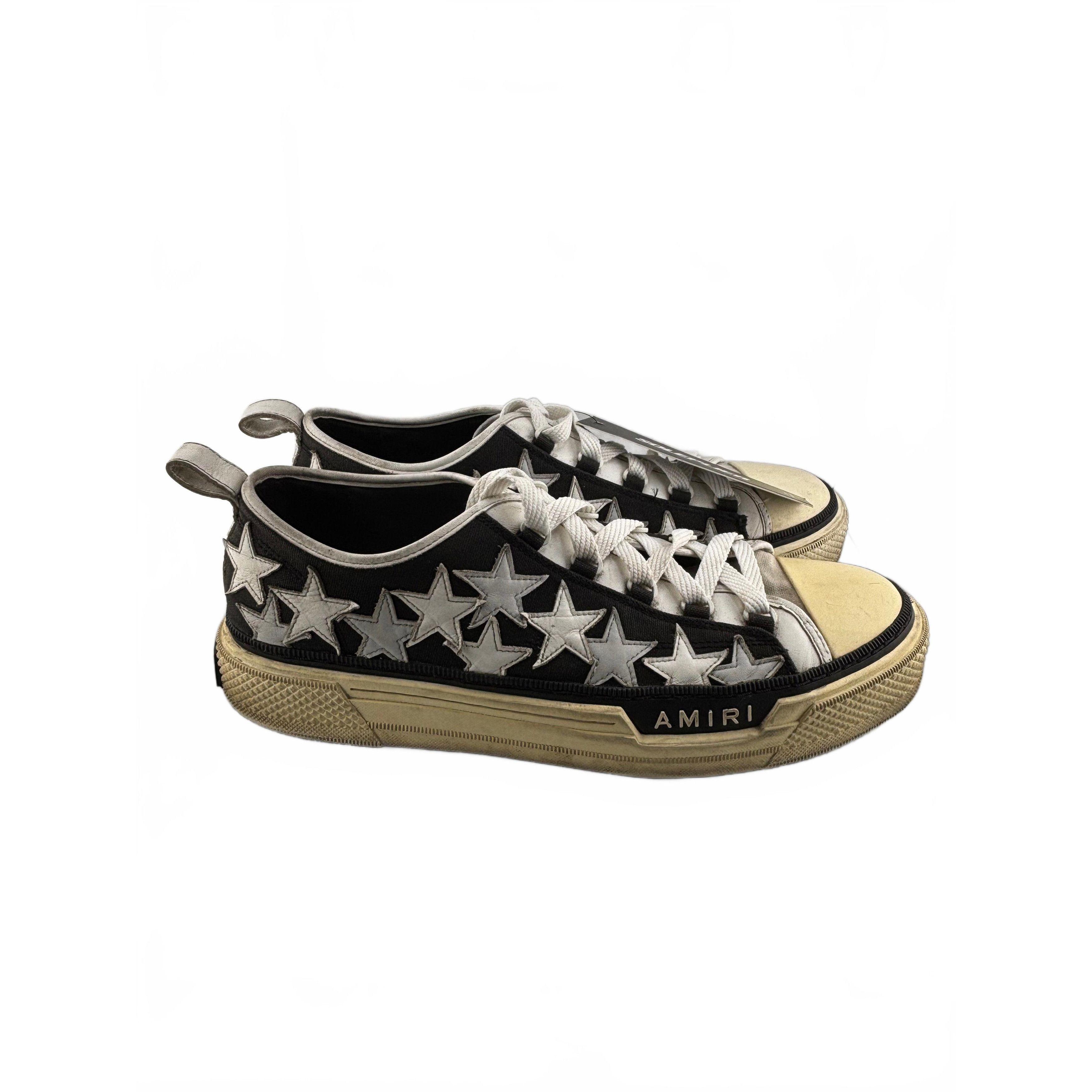 Amiri AMIRI Stars Court Low Black White Size US 13 / EU 46 - 1 Thumbnail
