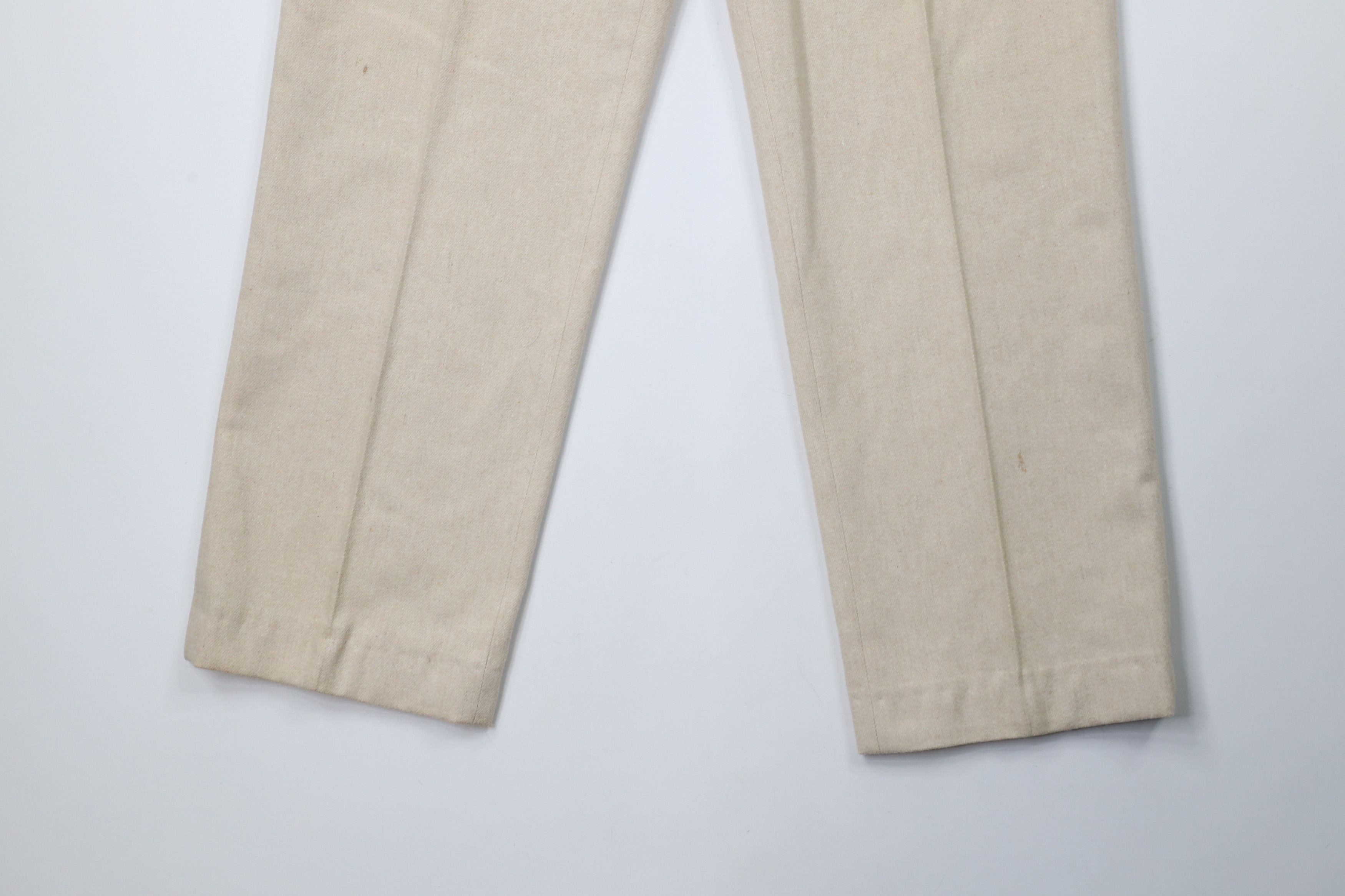 Vintage Vintage 90s Streetwear Heavy Wool Pleated Chino Pants Size US 36 / EU 52 - 4 Thumbnail