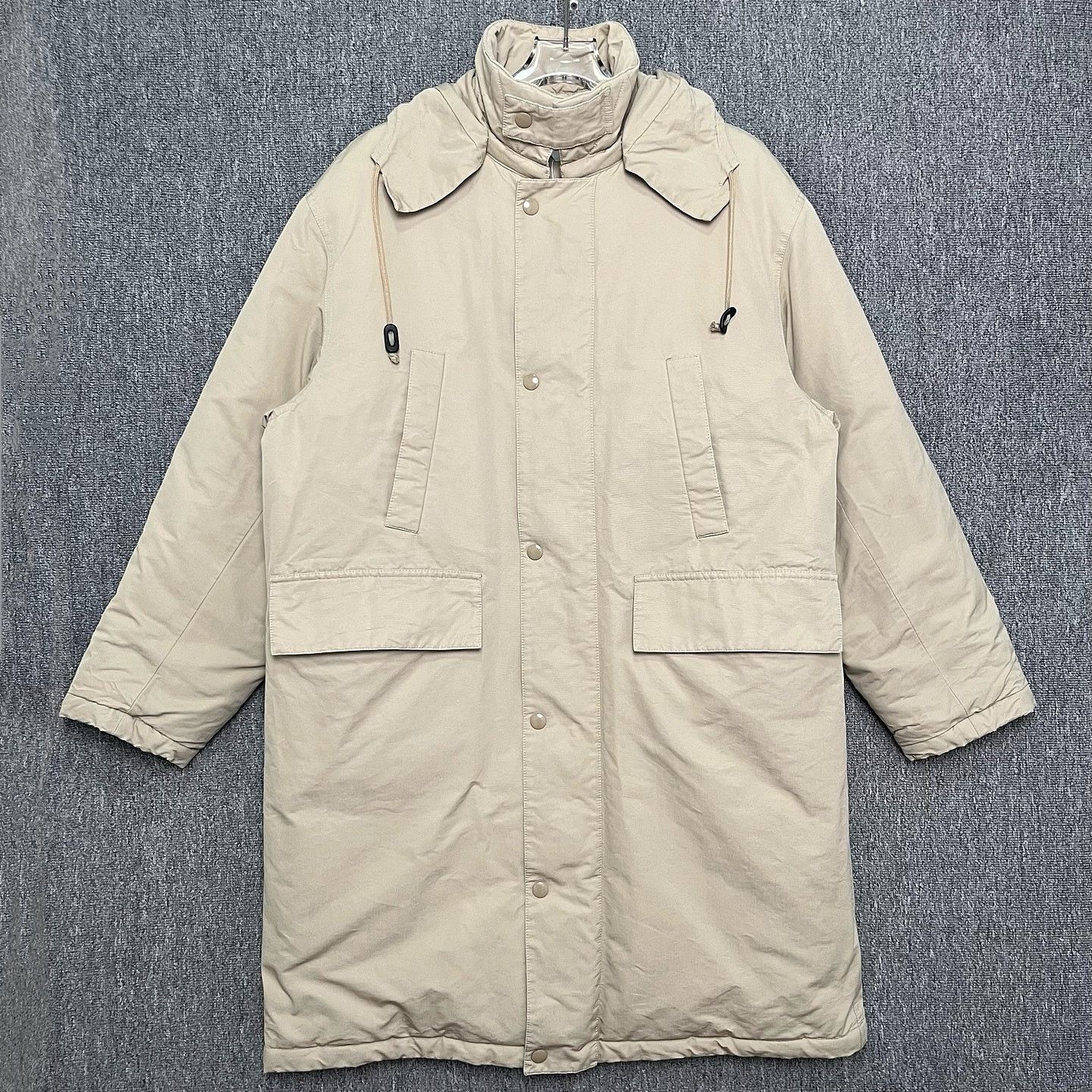 Bottega Veneta Bottega Veneta Beige Hooded Coat Size L Size US L / EU 52-54 / 3 - 1 Thumbnail