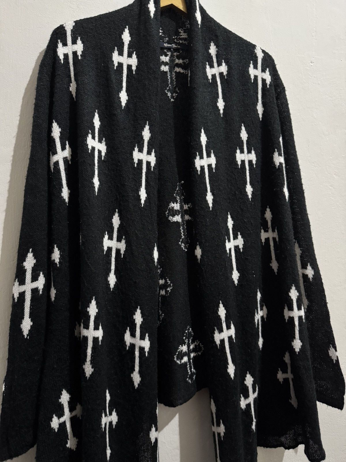 Hysteric Glamour × If Six Was Nine × Japanese Brand Y2k Neon Soda cross ifsixwasnine long cardigan Size US L / EU 52-54 / 3 - 4 Thumbnail