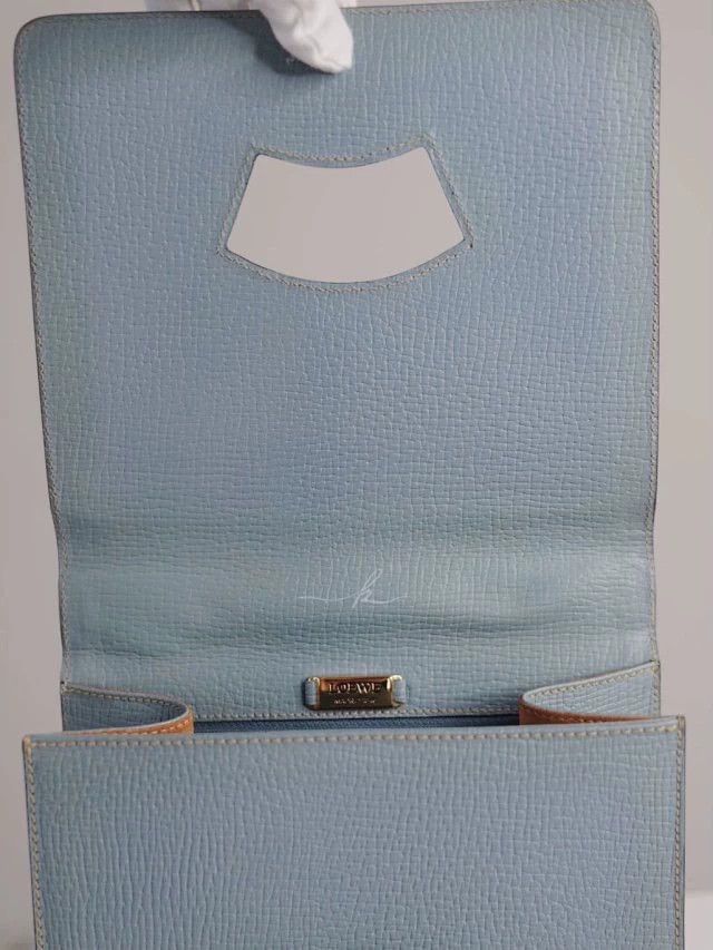 Loewe Loewe Vintage Misty Blue Inverted Triangle Handbag Size ONE SIZE - 6 Thumbnail