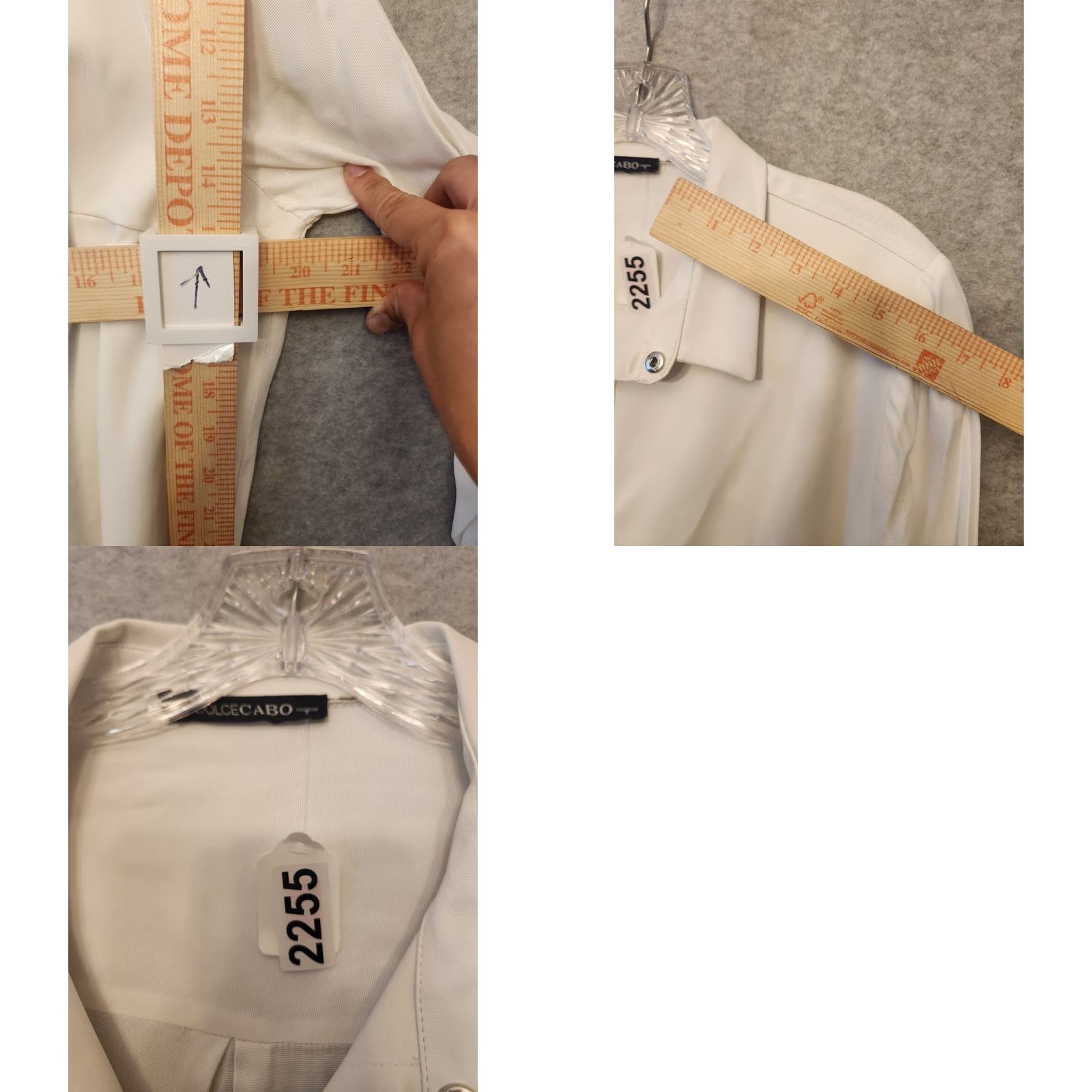 Vintage Dolce Cabo Shirts Womens XL Long Sleeve Pearl Snap Cream Casual Puff Sleeves Button-Up Knit Solid Basic Style Ladies Size XL / US 12-14 / IT 48-50 - 8 Thumbnail