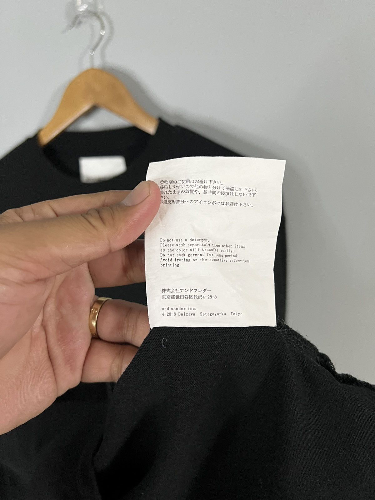 And Wander And wander heavy cotton long sleeve pocket t shirt Size US L / EU 52-54 / 3 - 6 Thumbnail
