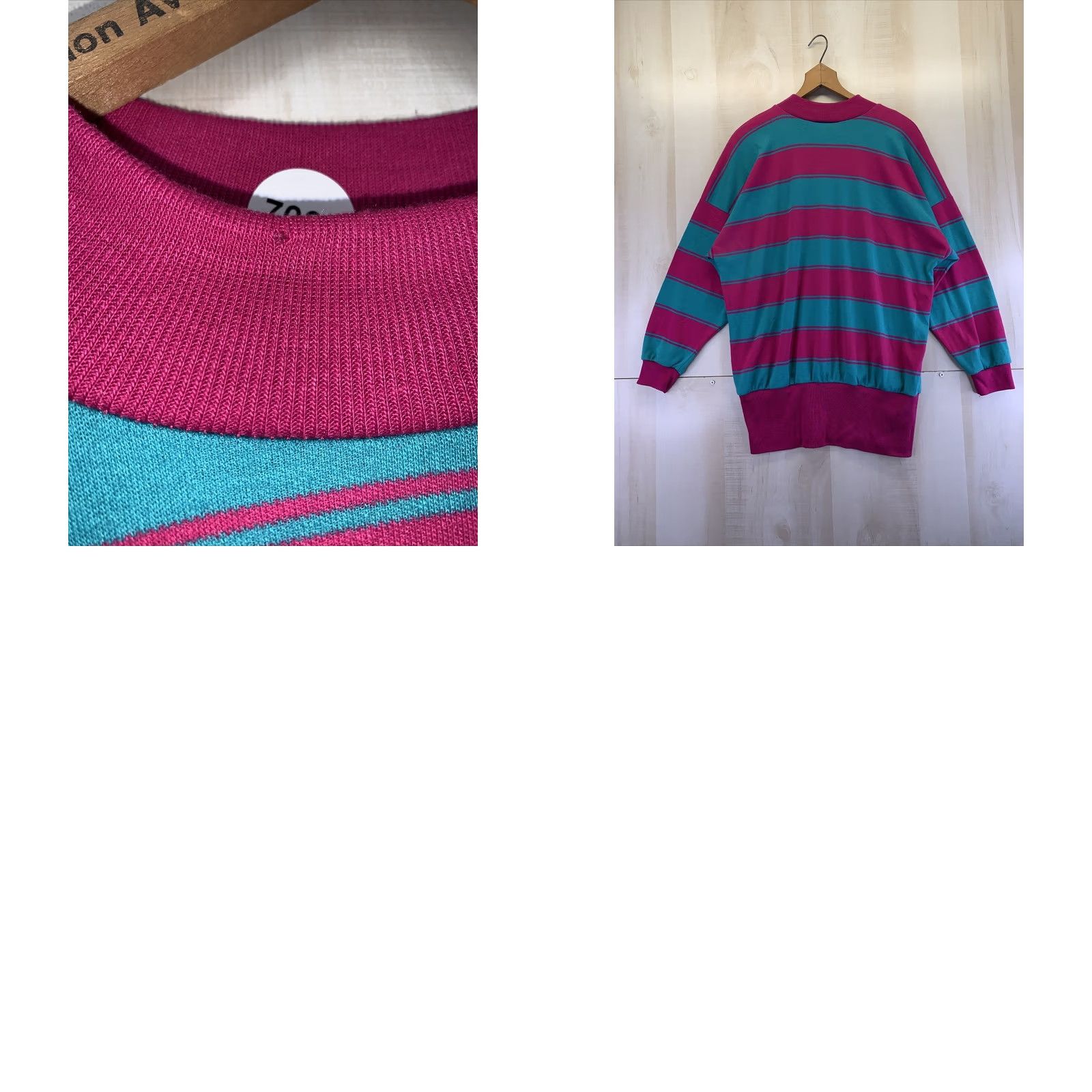 Vintage VINTAGE Peter Popvitch Womens L-Long Sleeve Skirt Set Pink Teal 1980-90s USA-7036 Ladies Mens Girls Womens Size L / US 10 / IT 46 - 8 Thumbnail