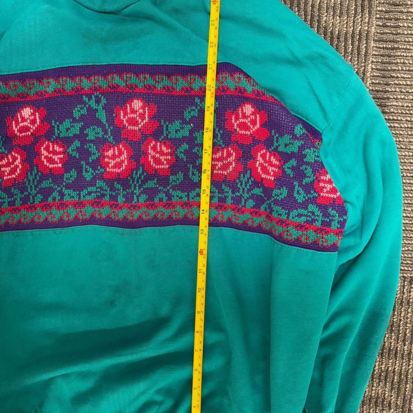 Other Women’s Vintage 90’s Floral Knit Crewneck – Size Large Size L / US 10 / IT 46 - 3 Thumbnail