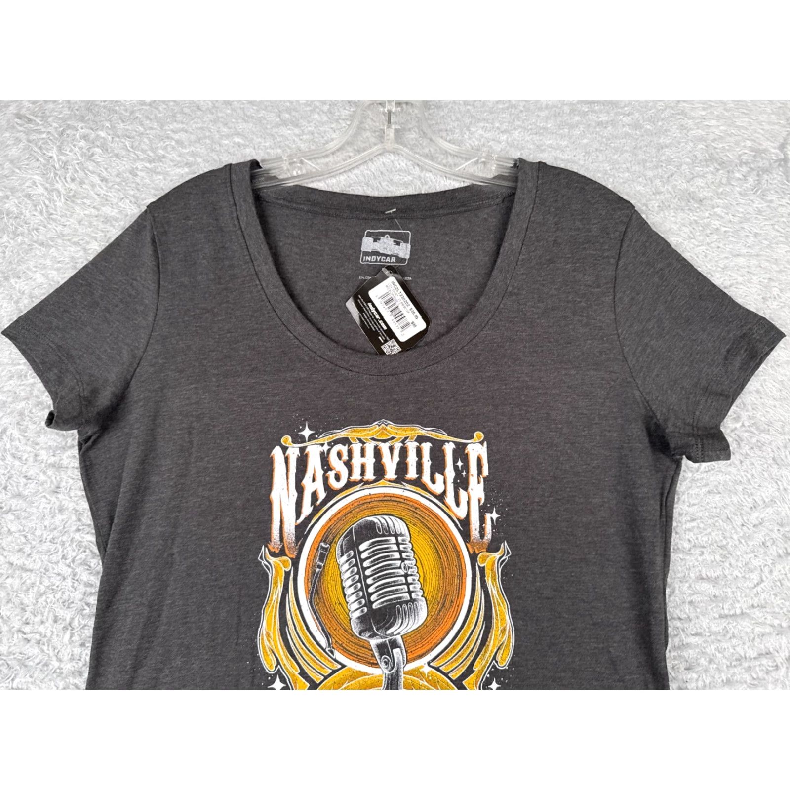 Vintage Legends Global Merchandise Indycar Shirt Womens Small Gray Indy Racing Nashville Grand Prix Music City GP Womens Small Gray Shirt Size S / US 4 / IT 40 - 4 Thumbnail