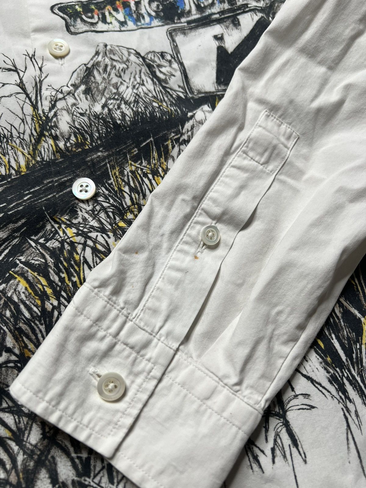 McQ Alexander McQueen MCQ by Alexander Mcqueen Printed Buttondown Shirt Size US S / EU 44-46 / 1 - 8 Thumbnail