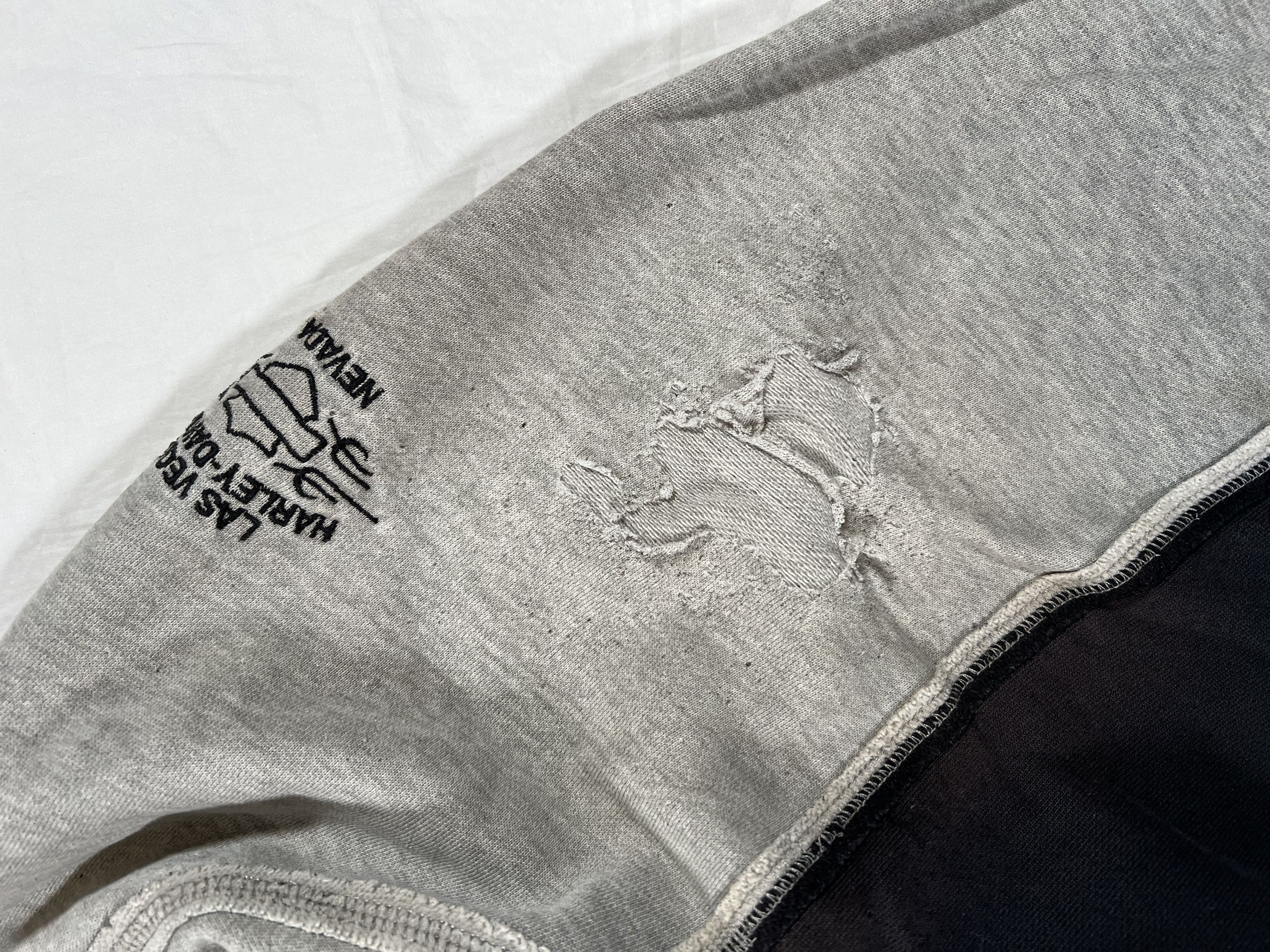 Harley Davidson Vintage Thrashed Harley Davidson Spellout ERD Style Hoodie Size US L / EU 52-54 / 3 - 8 Thumbnail