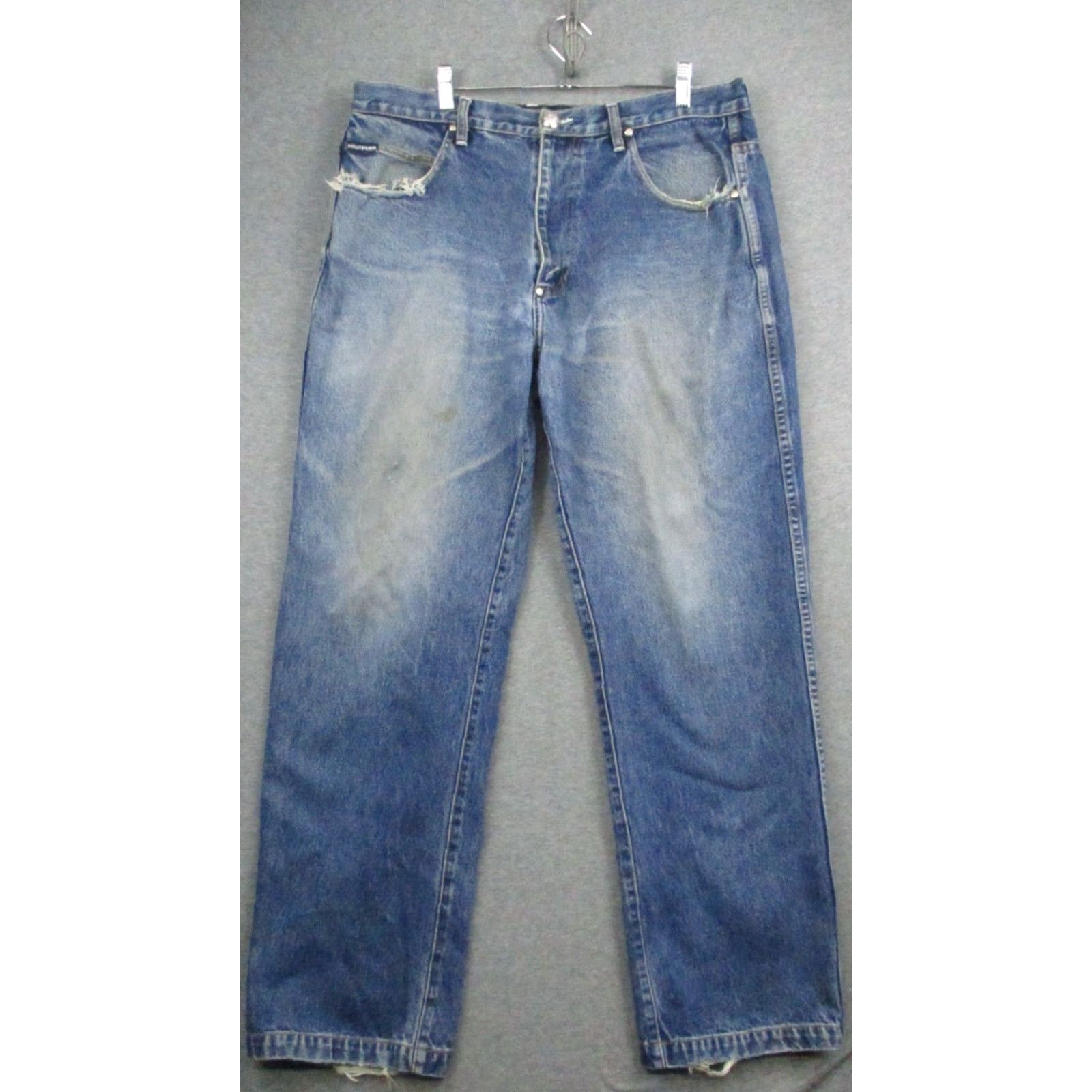 Phat Farm VINTAGE Phat Farm Jeans Mens 36x33 Blue Denim Hip Hop Baggy Loose Y2K Skater Size US 36 / EU 52 - 2 Thumbnail