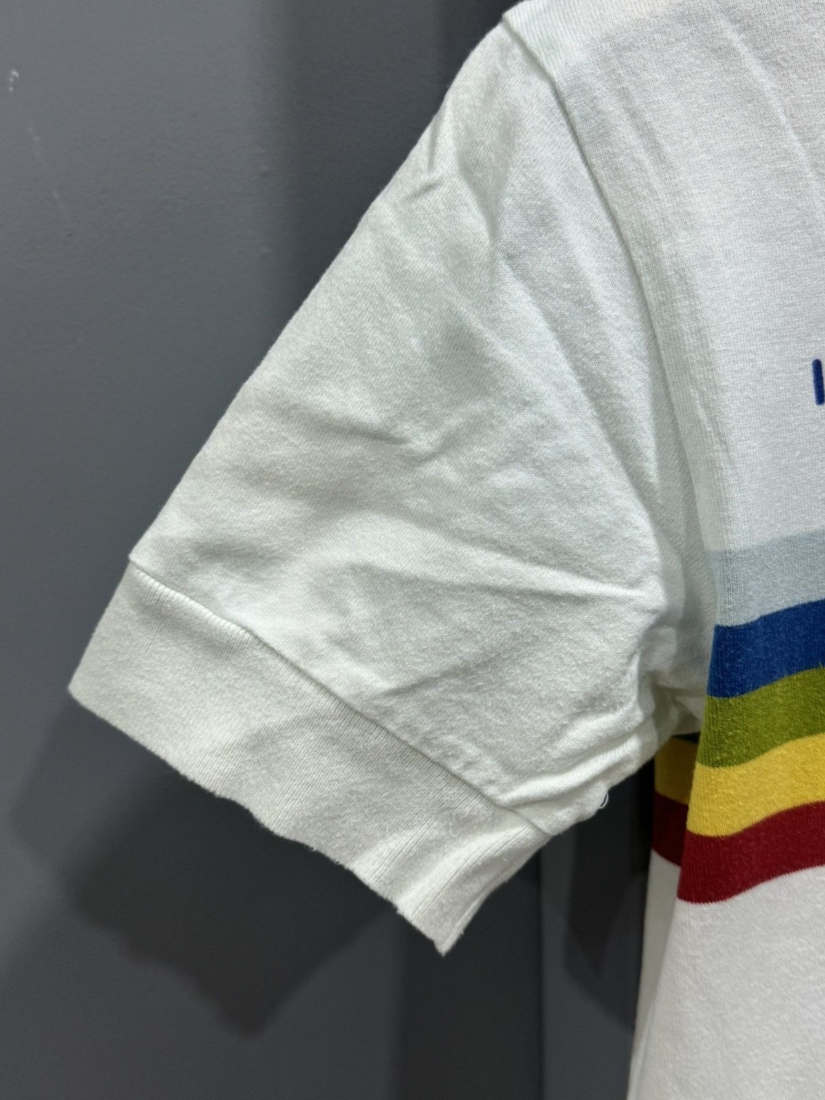 Le Coq Sportif LE COQ SPORTIV - vintage rainbow stripe tshirt Size US S / EU 44-46 / 1 - 3 Thumbnail