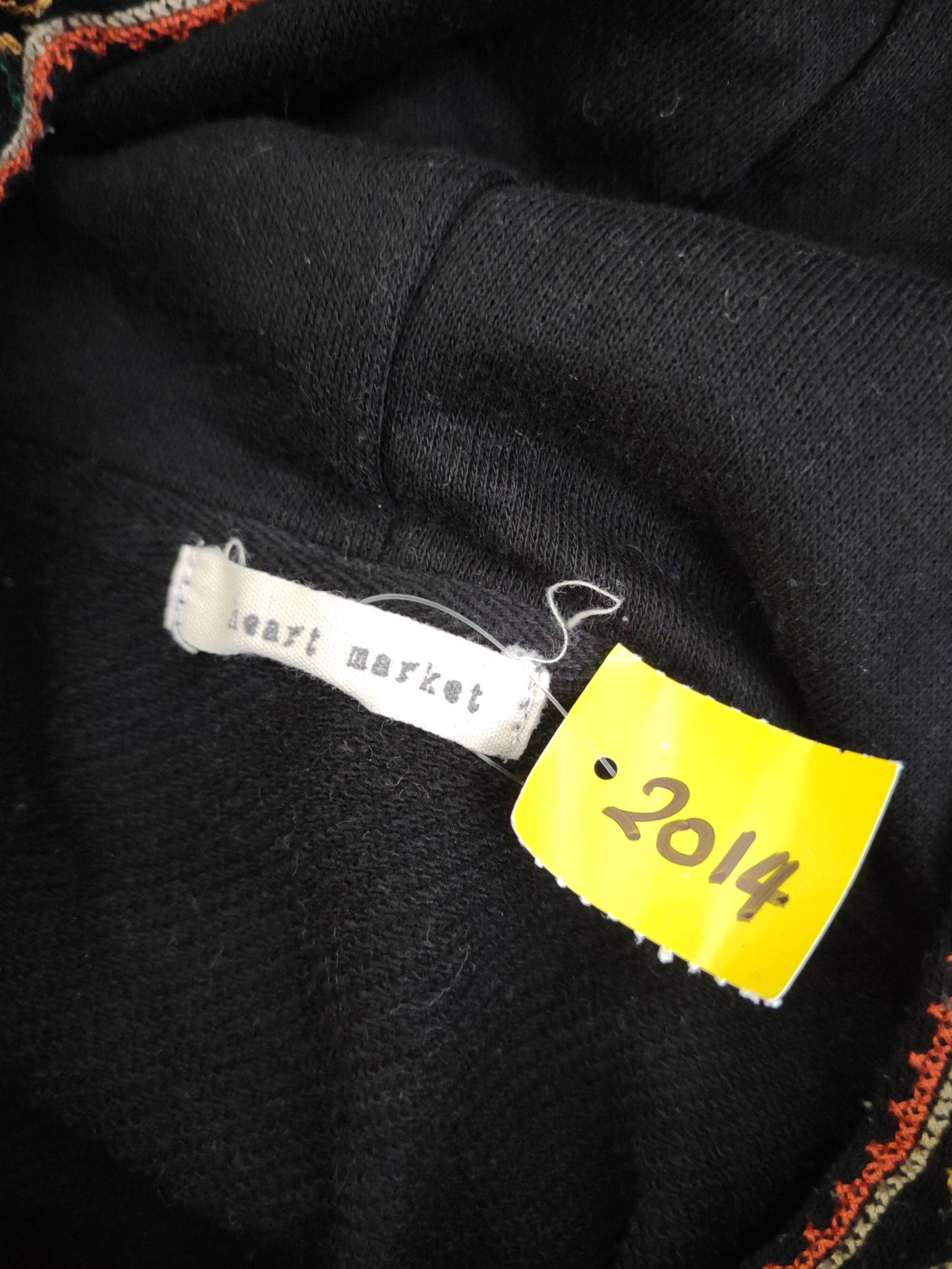 Japanese Brand DL Heart Market Black Hoodie Sweatshirts #2014 Size M / US 6-8 / IT 42-44 - 12 Thumbnail