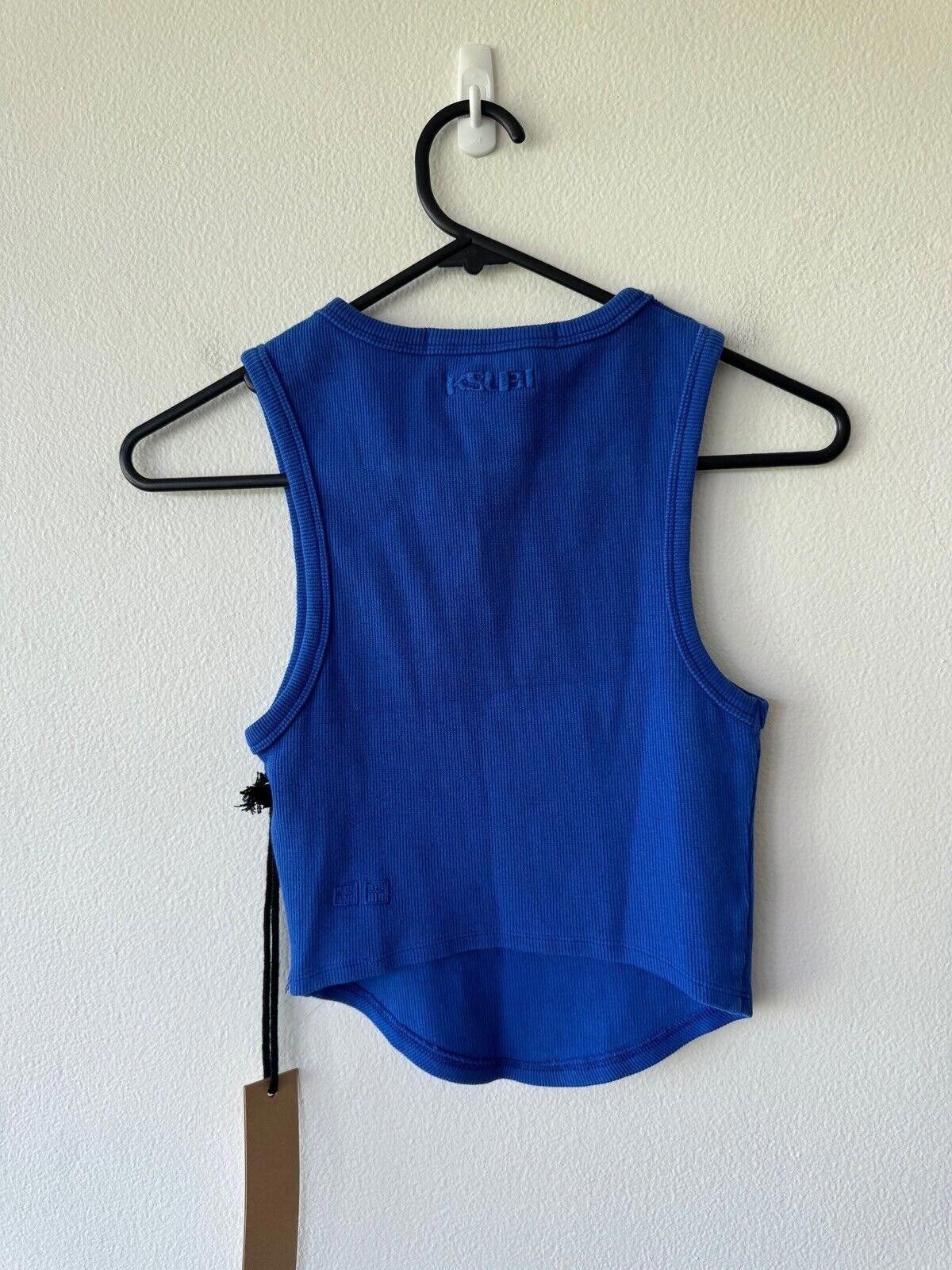 Ksubi new Ksubi womens syndicate tank blue tee top extra small xs Size XS / US 0-2 / IT 36-38 - 4 Thumbnail
