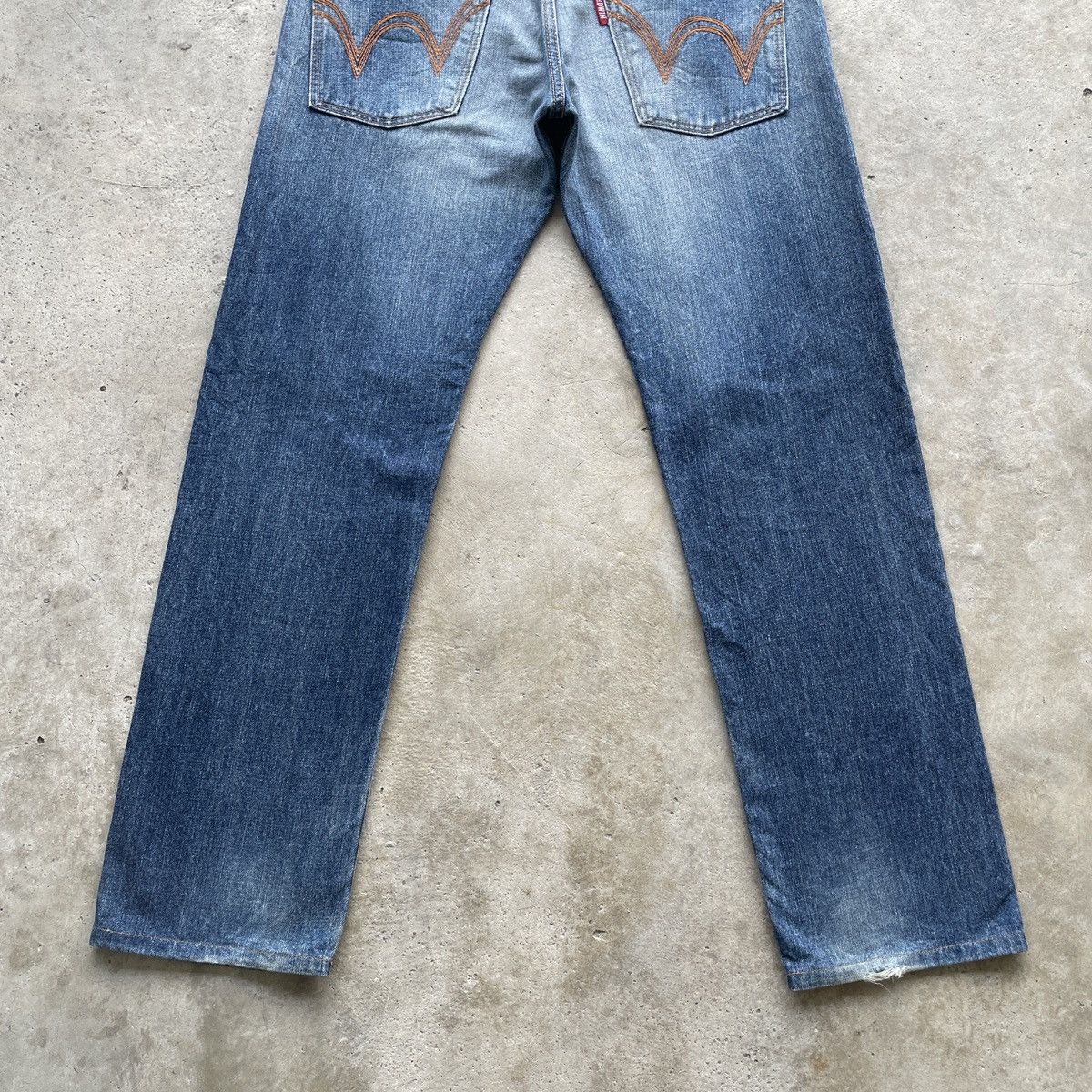 Edwin × Jean Vintage Edwin XV Faded Denim Distressed Pants Jeans Size US 31 - 10 Thumbnail