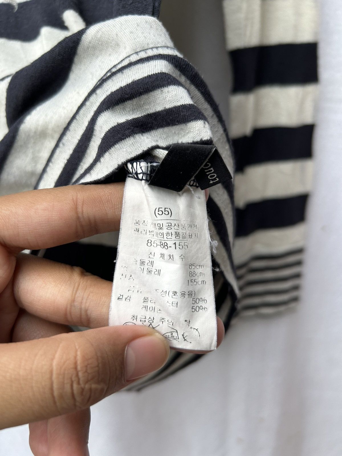 If Six Was Nine × Japanese Brand × Le Grande Bleu (L.G.B.) Distressed Crazy Mohair Grunge Knitted Stripe Styled Size US L / EU 52-54 / 3 - 9 Thumbnail