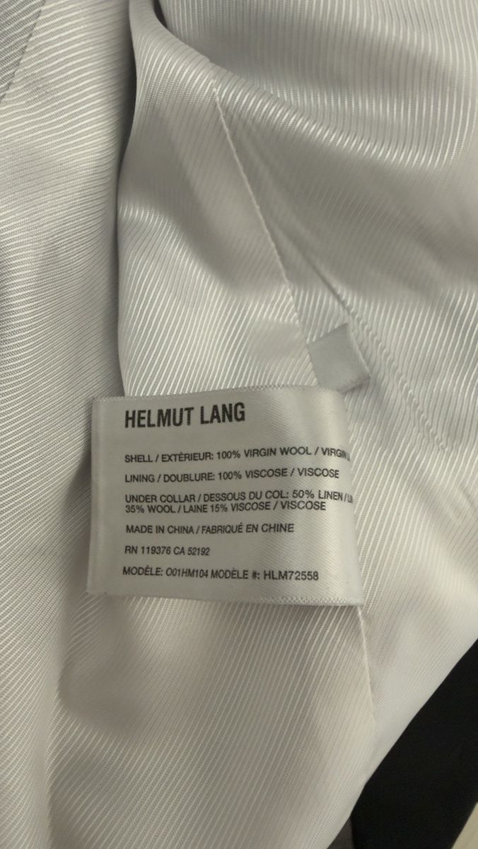 Helmut Lang Helmut Lang Virgin Wool Fully Lined Blazer Size 44R - 3 Thumbnail