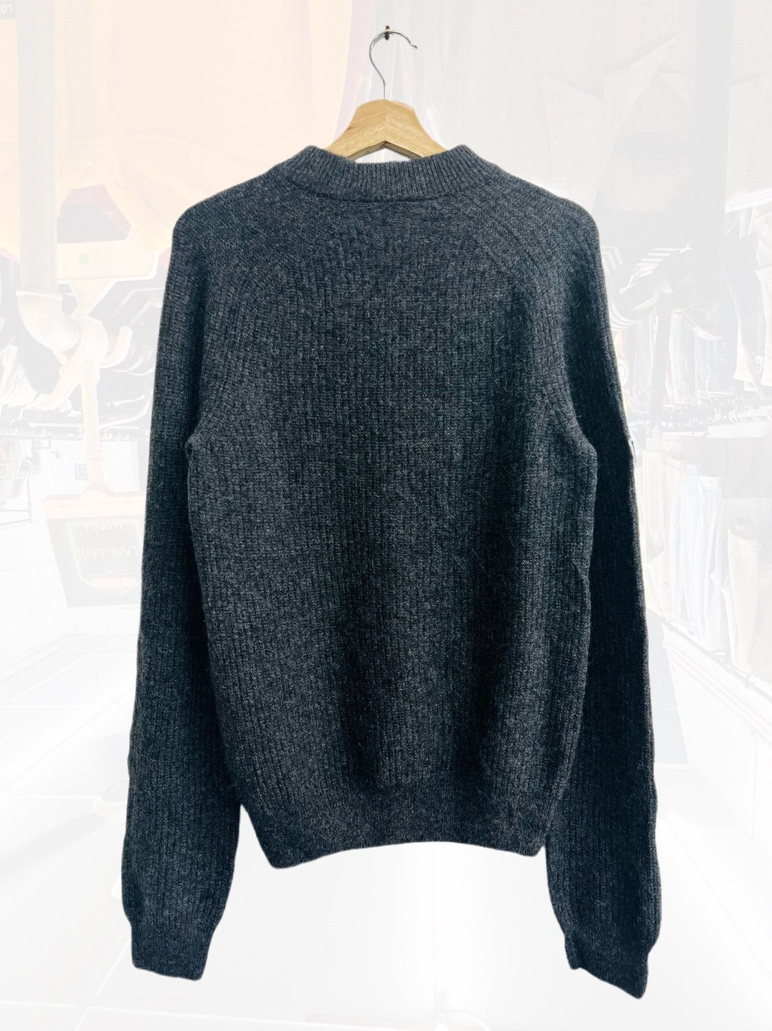 Lacoste × Vintage Vintage Lacoste Grey Knit Wool Sweater Size US XS / EU 42 / 0 - 2 Thumbnail