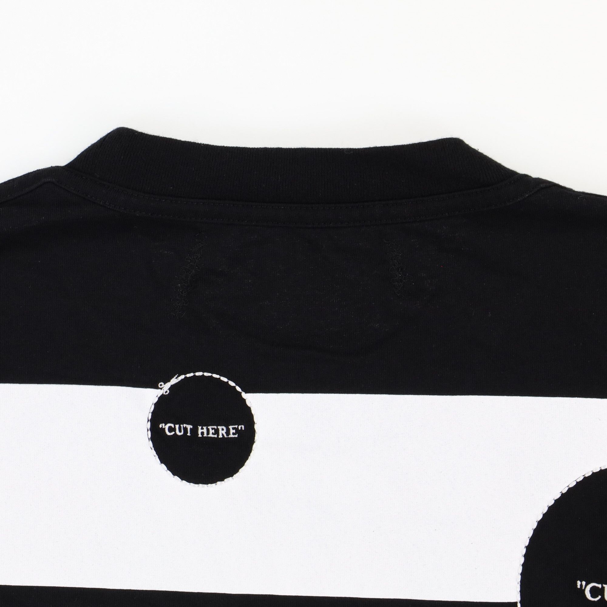 Off-White Black Cut Here Logo Arrows T-Shirt Size L / US 10 / IT 46 - 5 Thumbnail