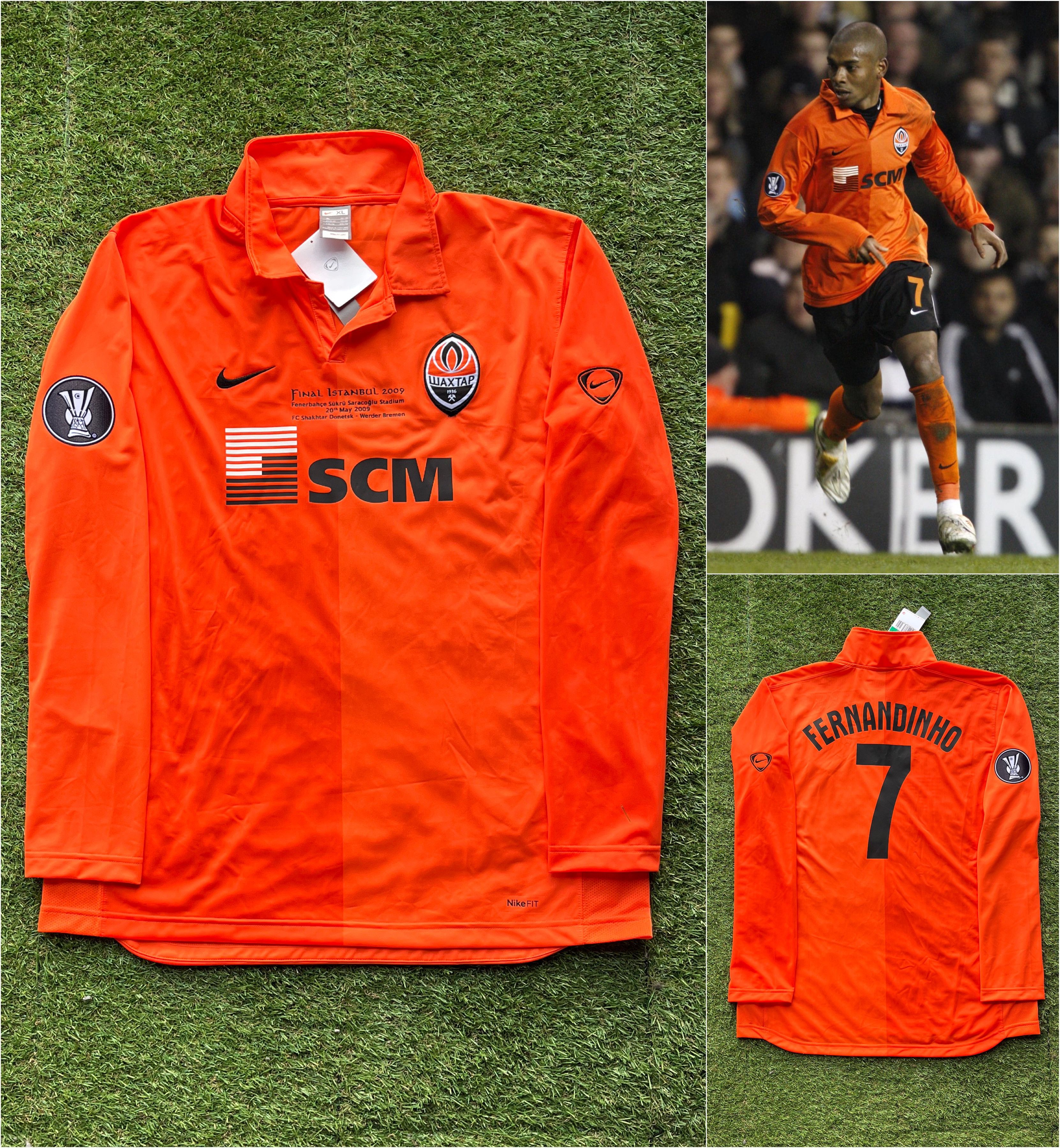 Nike Match Prepared Shakhtar Donetsk jersey UEFA Cup Final 2009 Size US XL / EU 56 / 4 - 2 Thumbnail