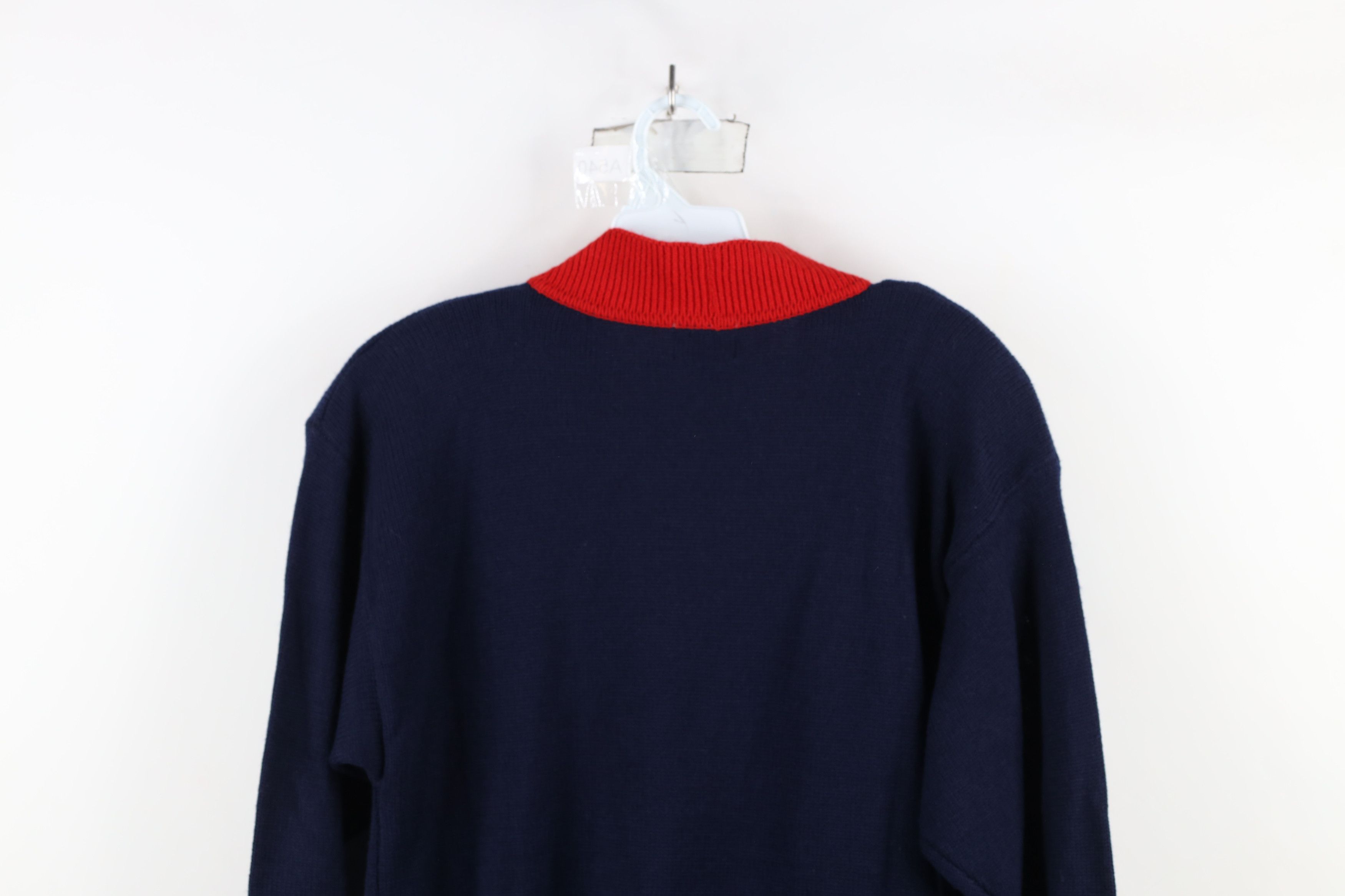 Vintage Deasdstock Vintage 90s Streetwear Knit Cardigan Sweater Size S / US 4 / IT 40 - 12 Thumbnail