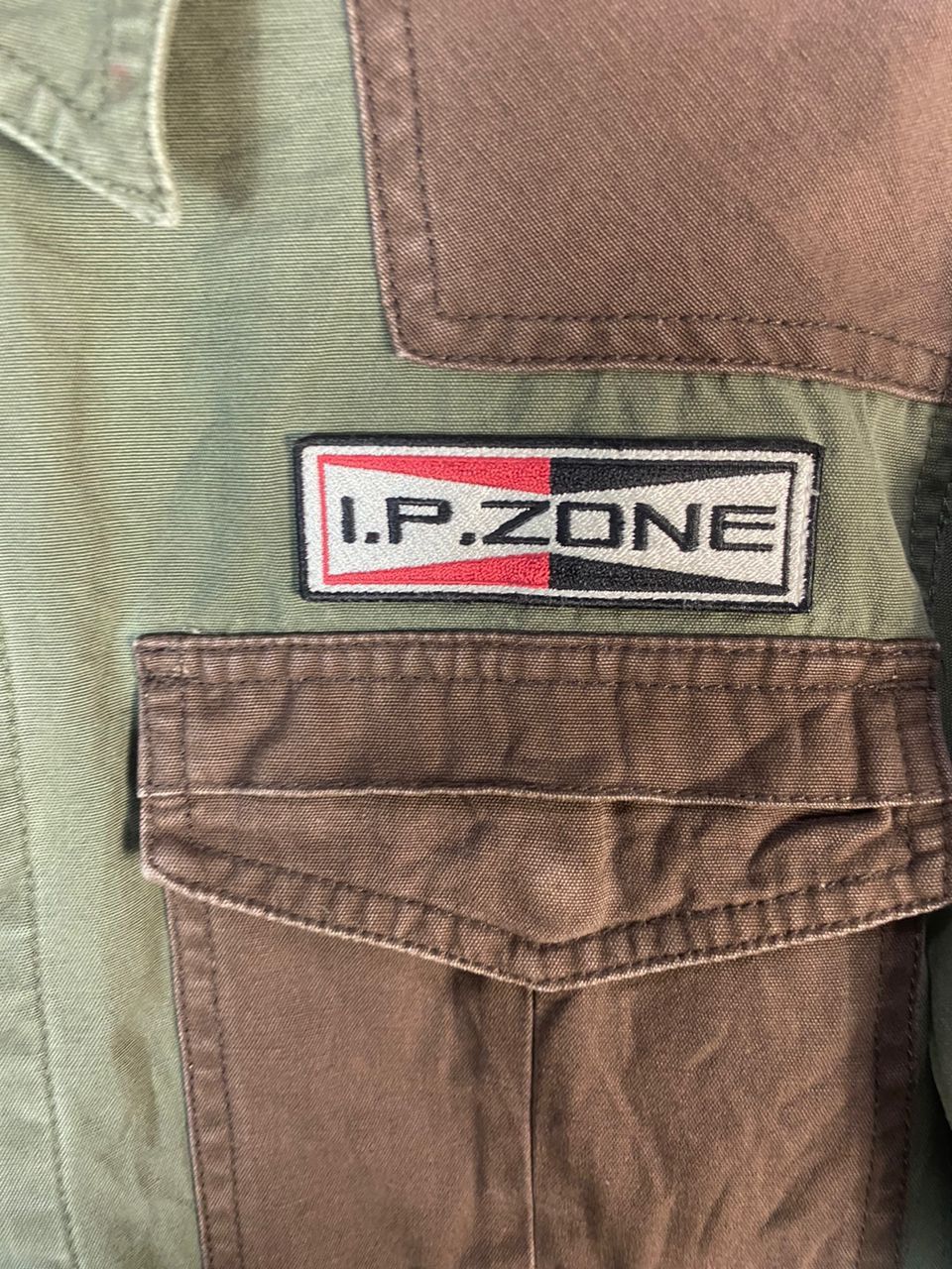 Japanese Brand Ip zone button up shirt with patches Size US M / EU 48-50 / 2 - 6 Thumbnail