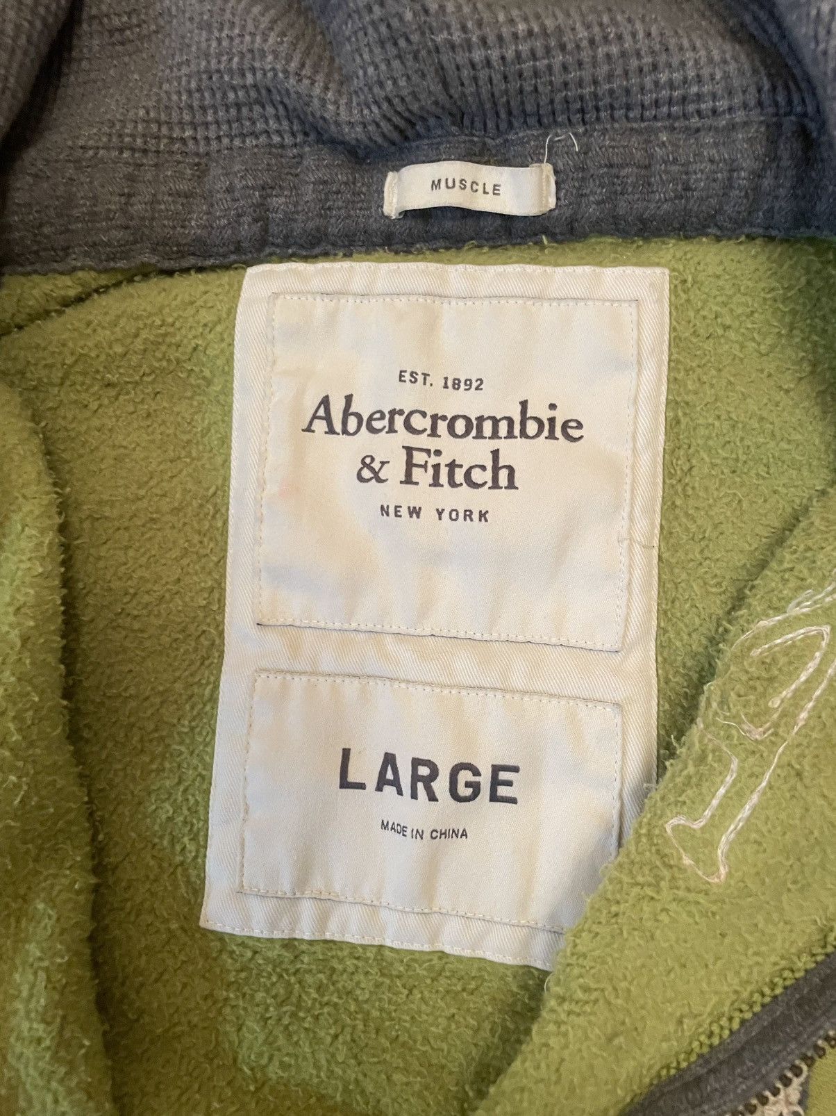 Abercrombie & Fitch Green Abercrombie and Fitch Zip Up Size US L / EU 52-54 / 3 - 3 Thumbnail