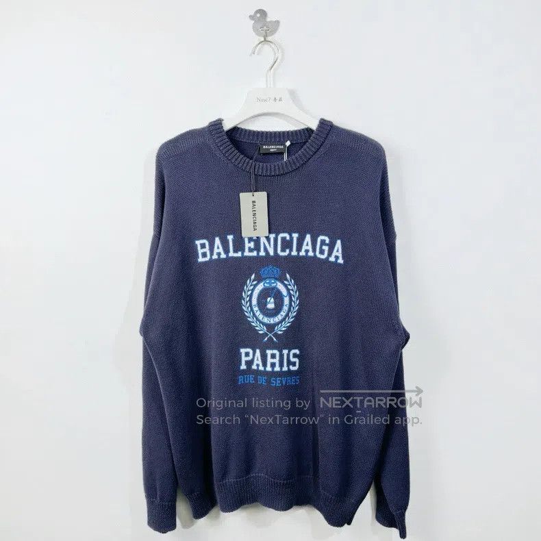 Balenciaga Balenciaga Crown wheat ear printed Logo college emblem pat Size US M / EU 48-50 / 2 - 1 Thumbnail