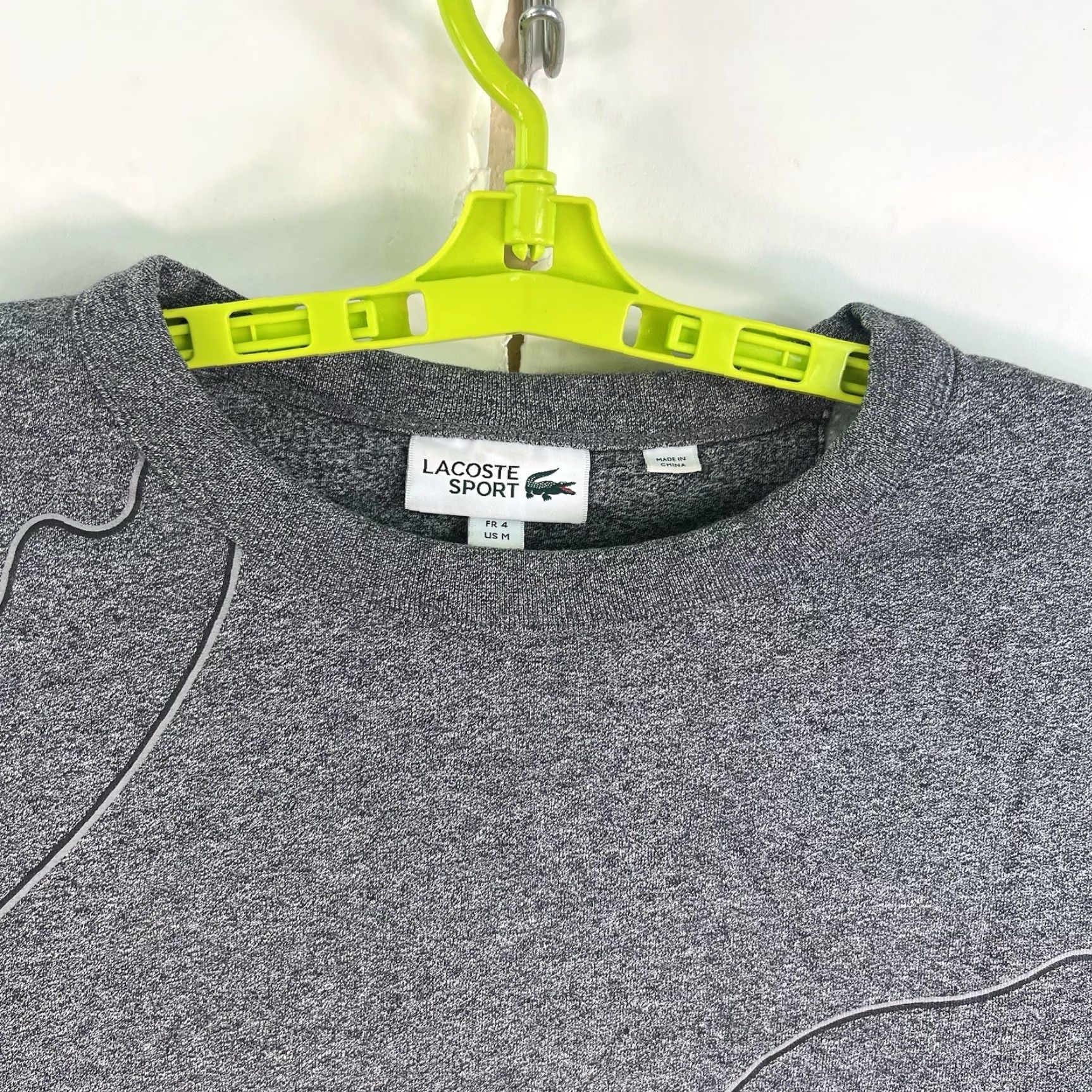 Lacoste VINTAGE Lacoste Sport Sweatshirt Mens Size M Crew Neck Graphic Print Fleece Heather Gray Sports Style Size US M / EU 48-50 / 2 - 4 Thumbnail
